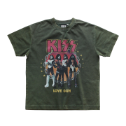 MAINBOOTH X KISS Love Gun T-shirt Deep Green