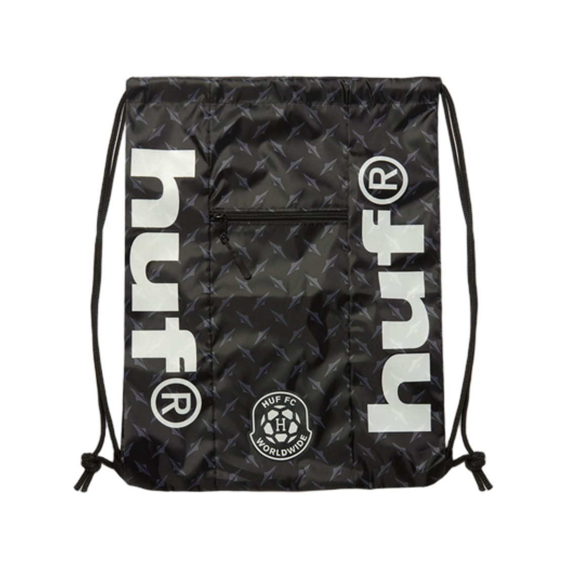 허프 FC 신치 백 블랙(HUF FC Cinch Bag Black)