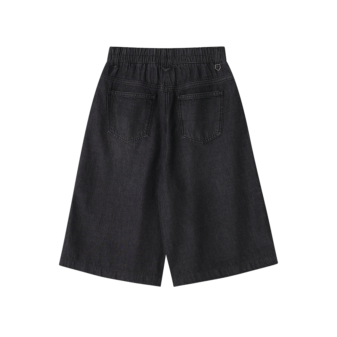 (W) 송지오 지제로 팬서 데님 버뮤다 팬츠 블랙((W) SONGZIO ZZERO Panther Lyocell Denim Shorts Black) - 2