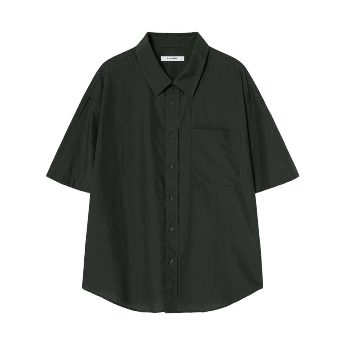 에잇세컨즈 나일론 오버핏 숏슬리브 셔츠 카키(8seconds Nylon Over Fit Short Sleeve Shirt Khaki)
