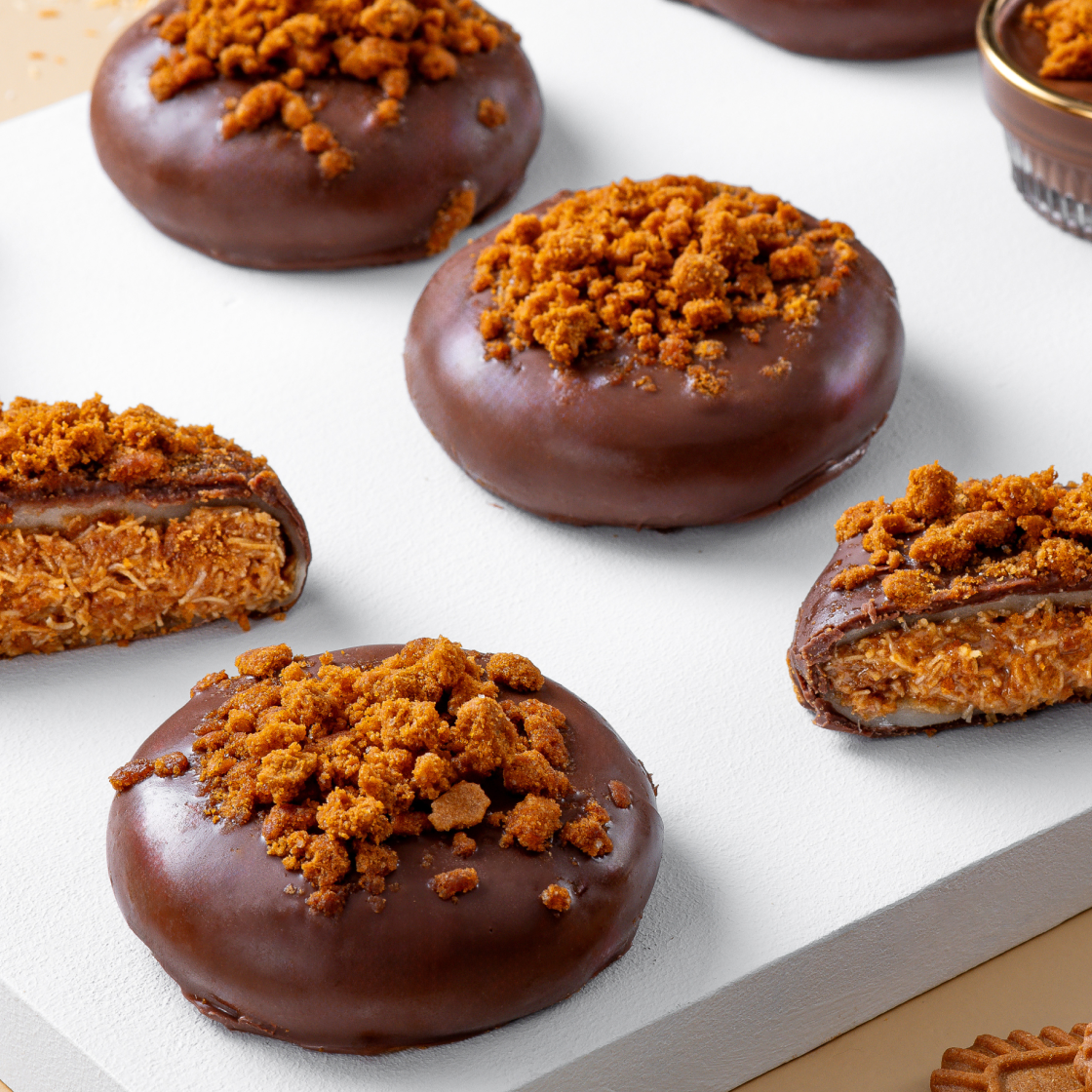 봄날엔 초코퐁당 두바이 쫀득떡 카라멜쿠키맛 (80g x 3ea)(Bomnal& Choco Pongdang Dubai Jjondeuk Tteok Caramel Cookie (80g x 3ea)) - 4