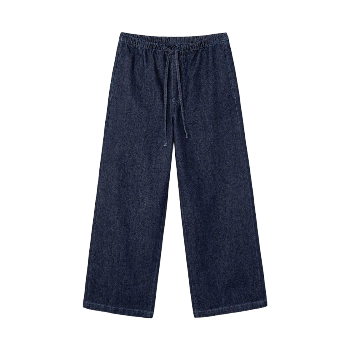 (W) 에잇세컨즈 밴딩 와이드 데님 네이비((W) 8seconds Banding Wide Denim Navy)