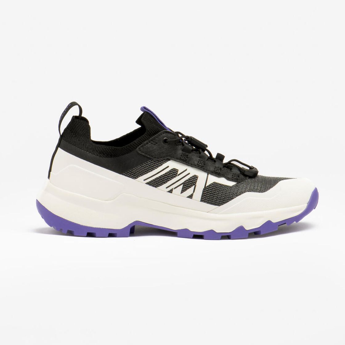 데카트론 여성 경량 단목 하이킹화 패스터 MH500 코튼 화이트(DECATHLON Women's Lightweight Low Hiking Shoes Faster MH500 Cotton White) - 3