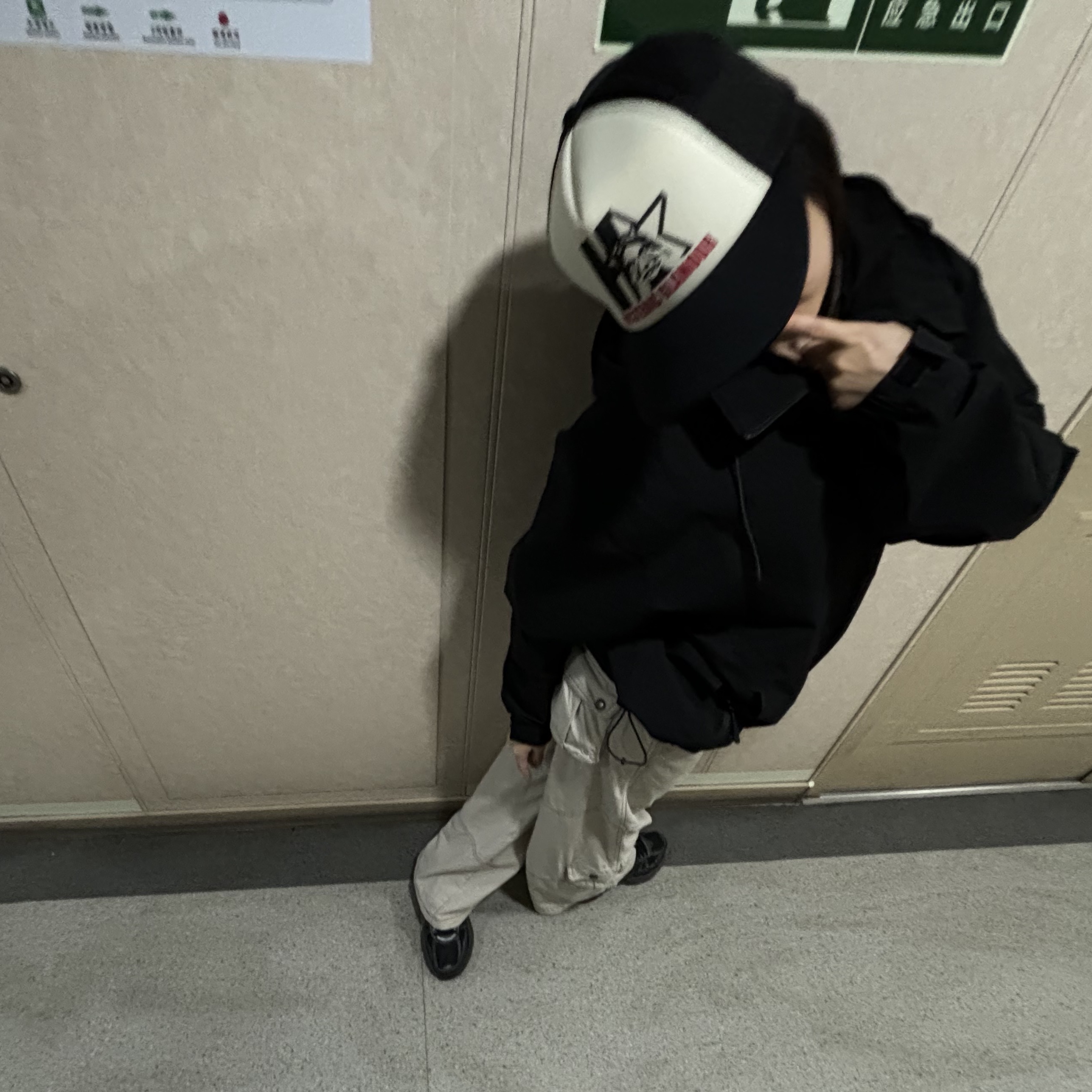 Hysteric Glamour Star Evil Mesh Cap Black 착용 스타일 - 2