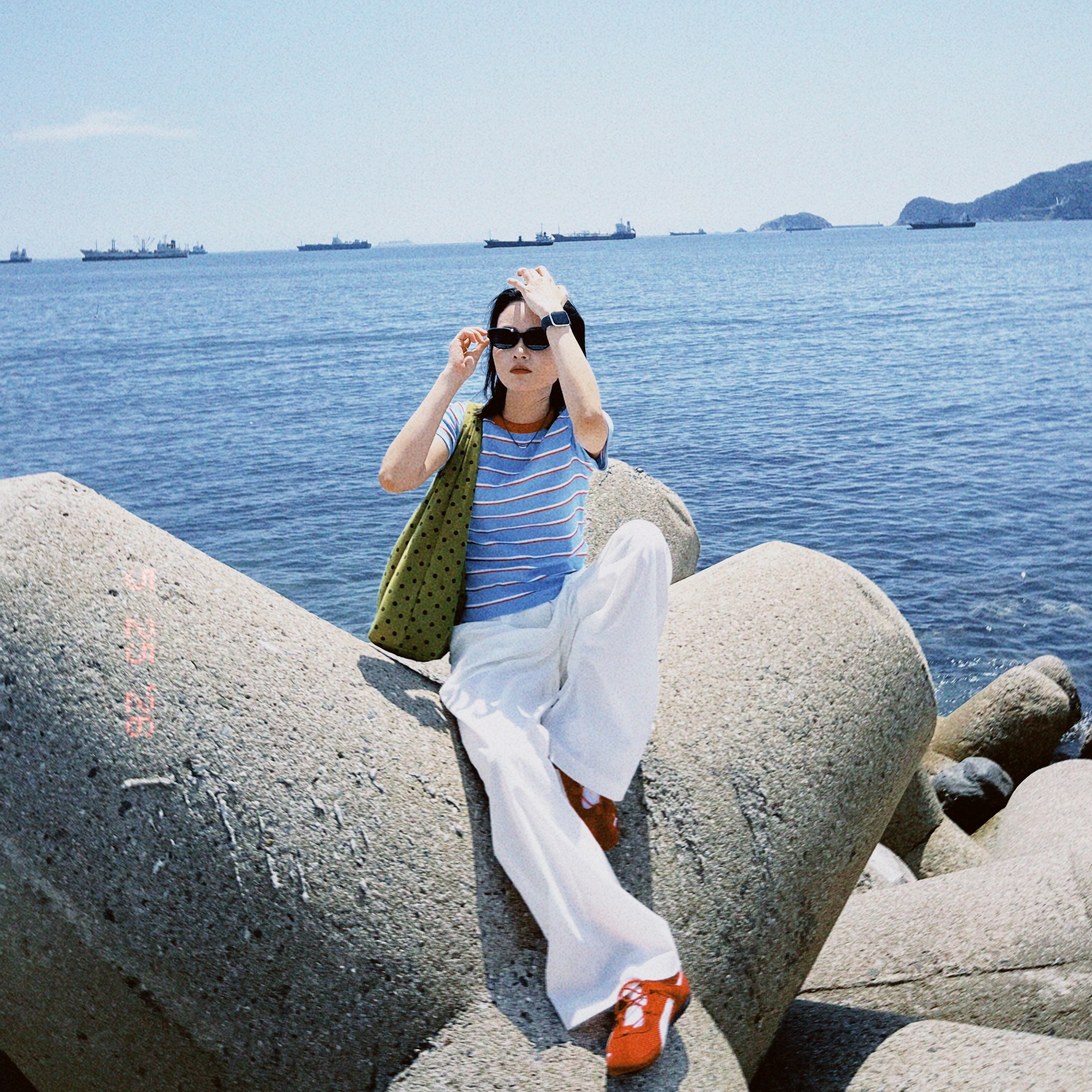 (W) Puma Speedcat Go For All Time Red Puma White 착용 스타일 - 2
