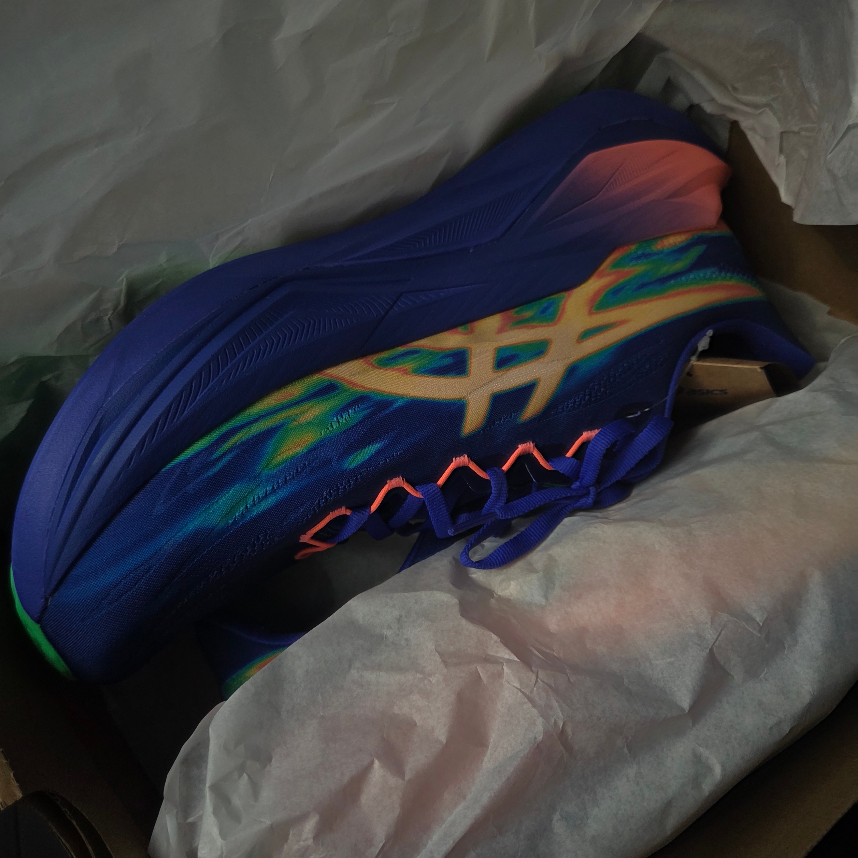 Asics Superblast 3 Cobalt Burst Light Orange 착용 스타일