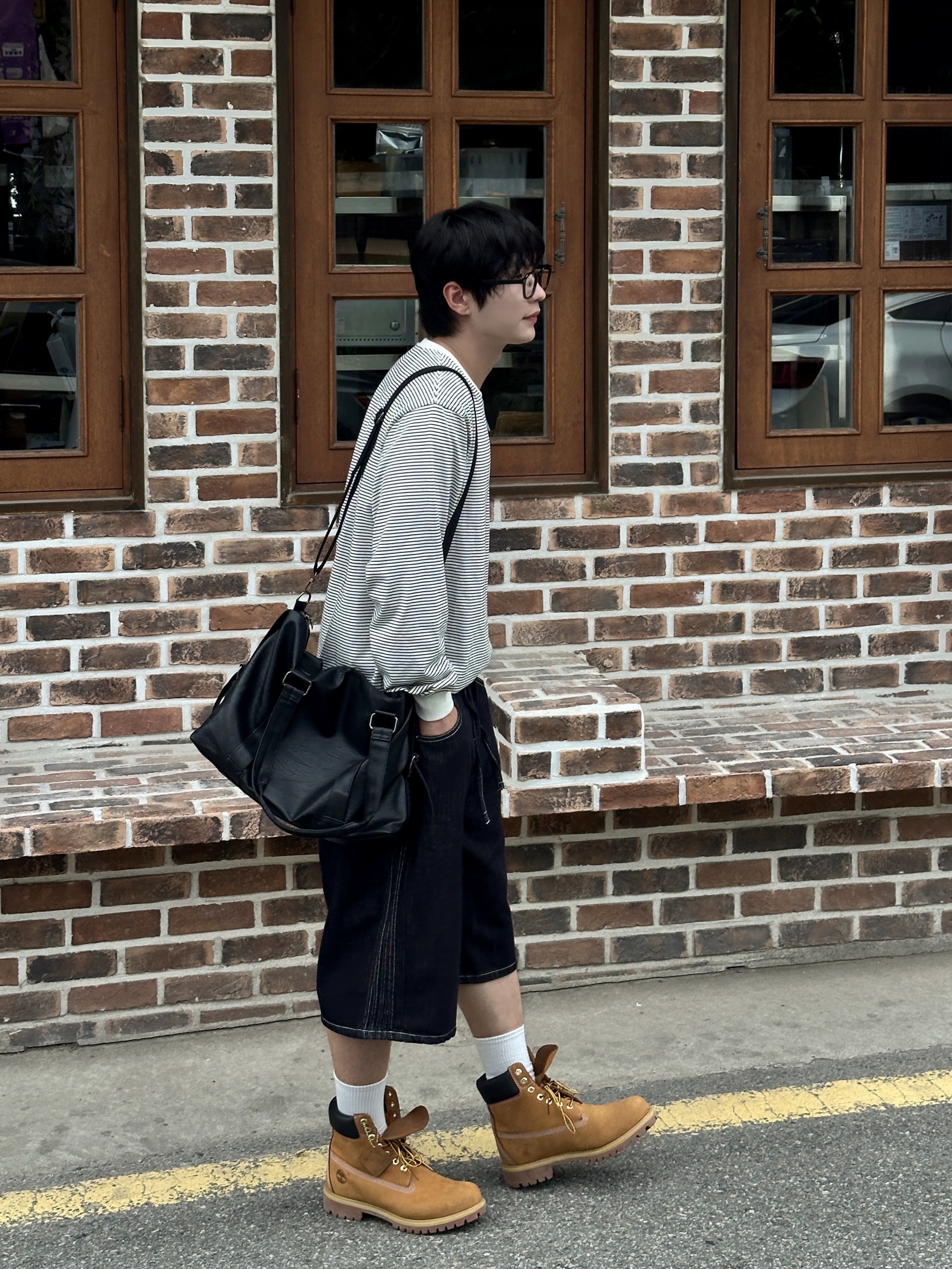 Timberland Premium 6 inch Waterproof Boot Wheat Nubuck - Wide 착용 스타일 - 2