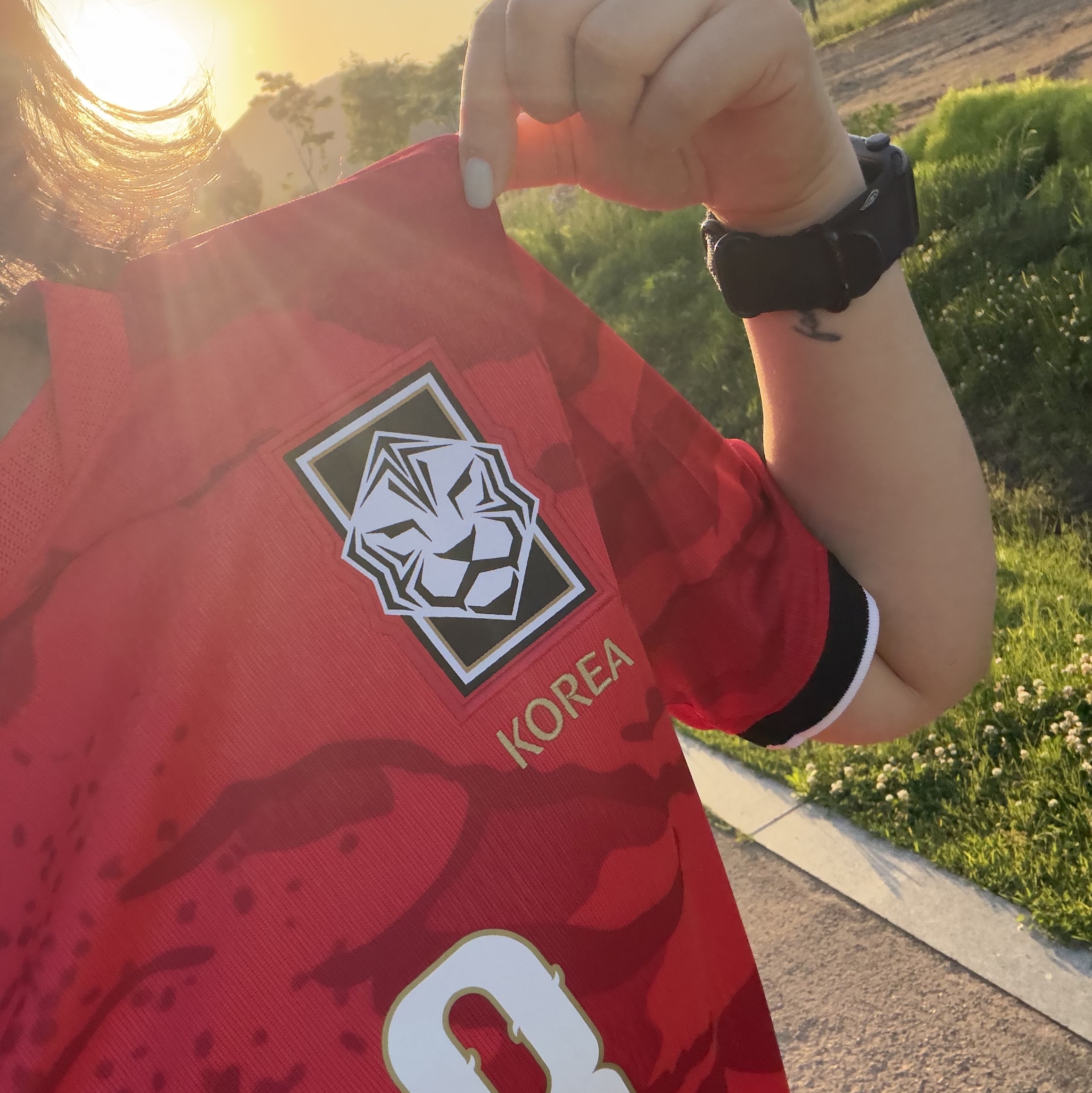 Nike Korea 2026 Stadium Home Dri-Fit Soccer Replica Jersey Global Red Black (Non Marking Ver.), Nike Challenger Dri-Fit Brief Lined 7 Inch Running Shorts Black - Asia 착용 스타일 - 1