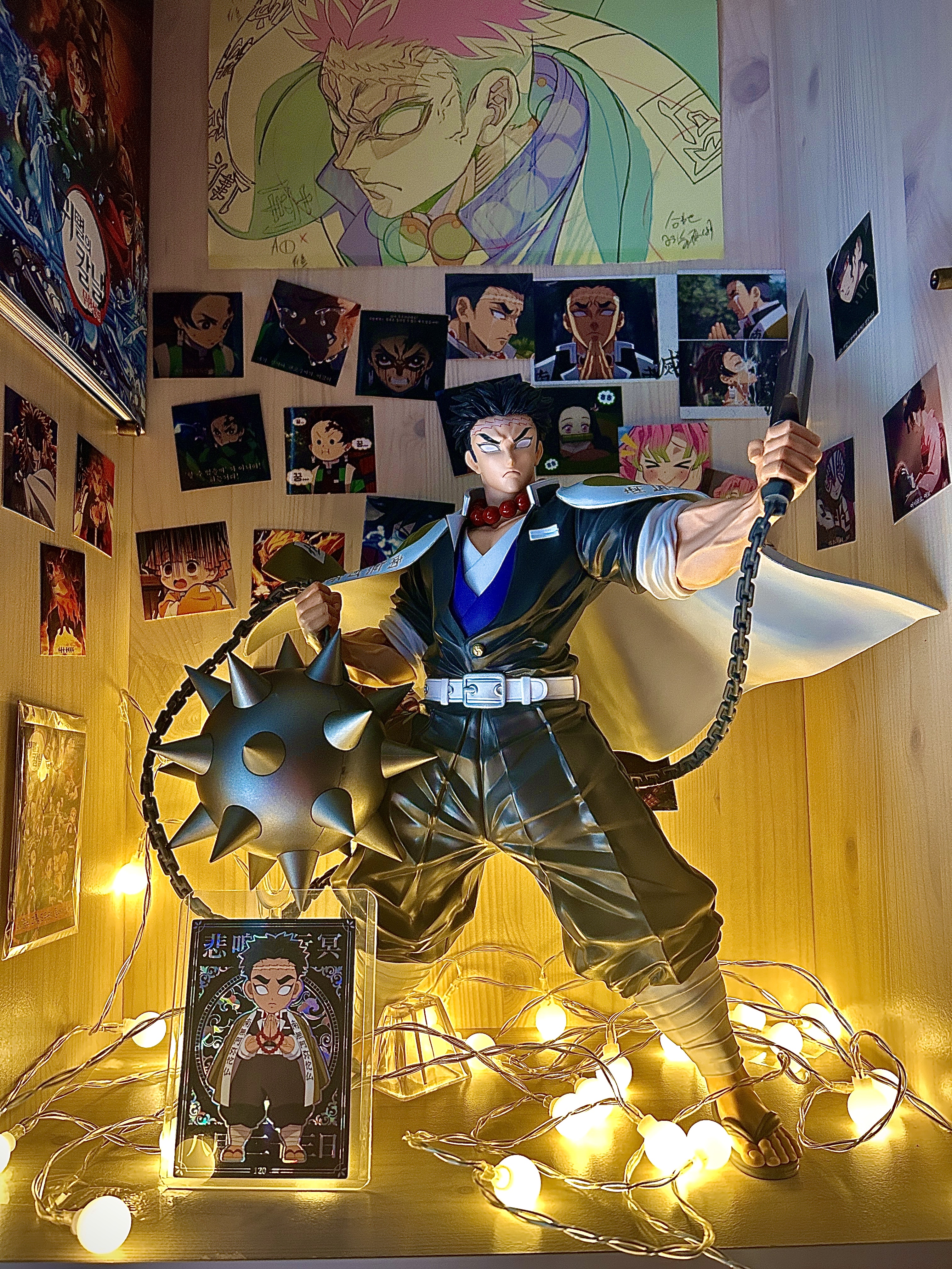 Bandai Ichiban Kuji Demon Slayer Kimetsu no Yaiba The Successor A Prize Gyomei Himejima MASTERLISE EXTRA Figure, Demon Slayer Kimetsu No Yaiba Nichirin Sword Keyring Himejima Gyomei μ°©μ© μ€νμΌ