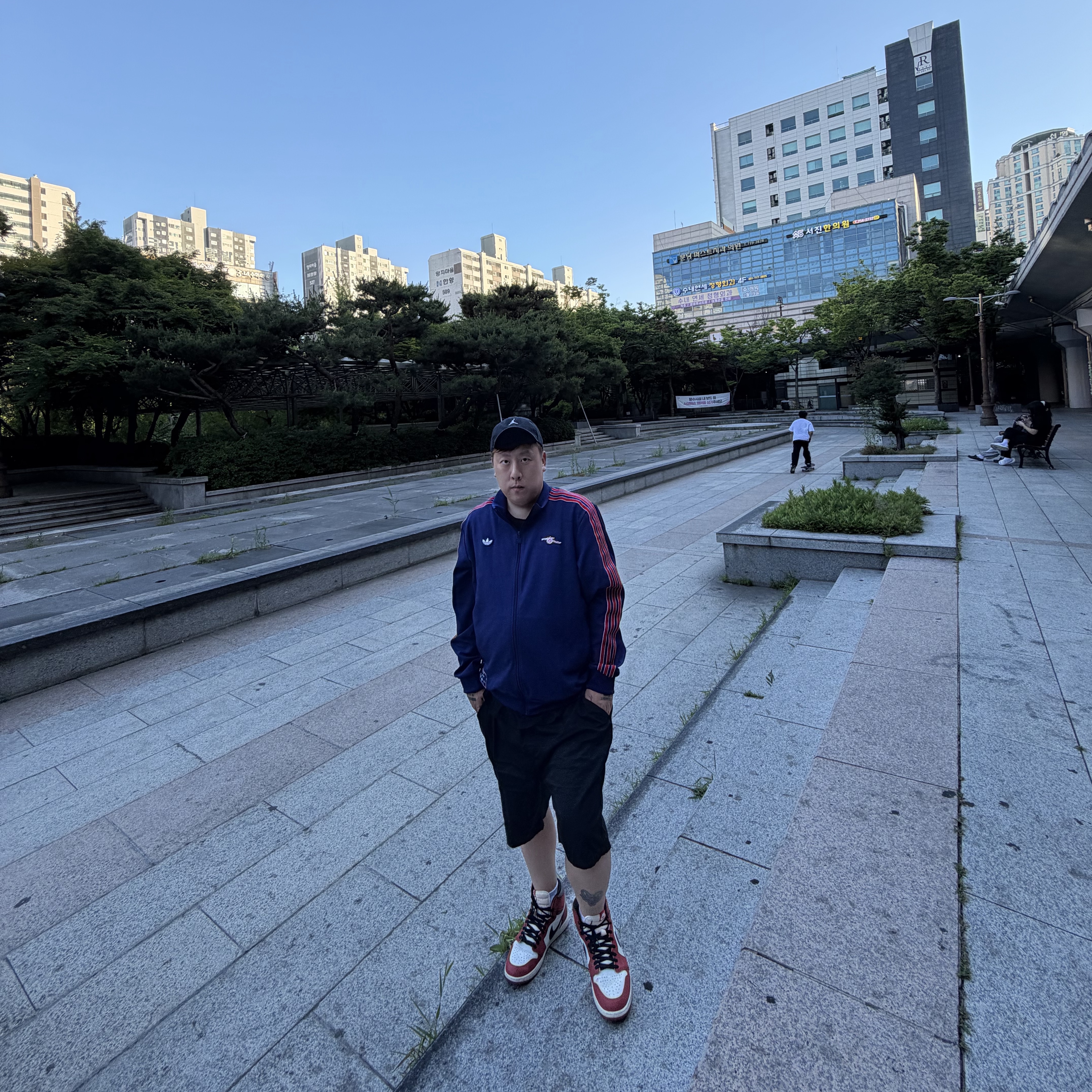 Adidas Arsenal Terrace Icon Track Top Night Sky - KR Sizing 착용 스타일