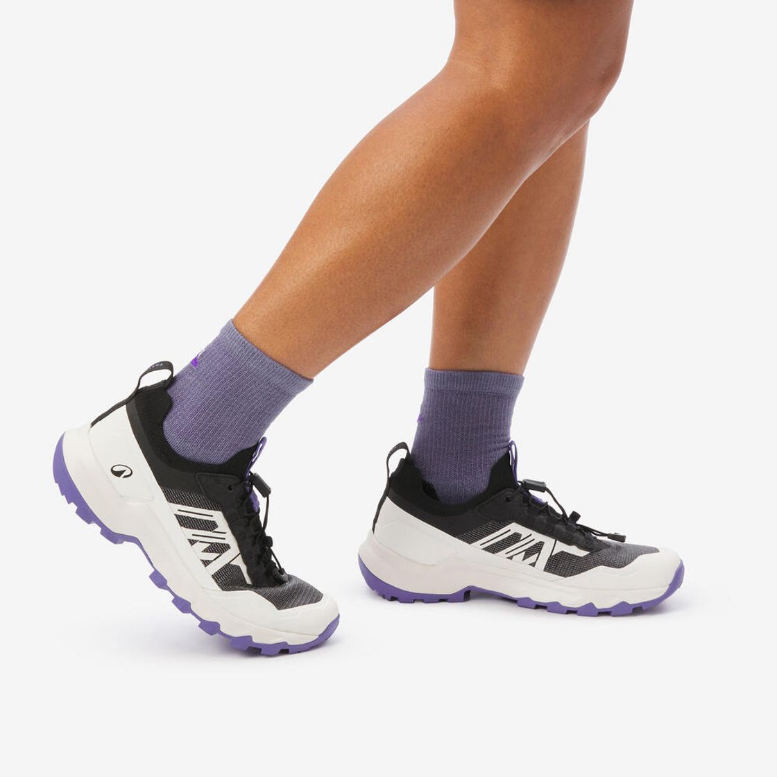 데카트론 여성 경량 단목 하이킹화 패스터 MH500 코튼 화이트(DECATHLON Women's Lightweight Low Hiking Shoes Faster MH500 Cotton White) - 6