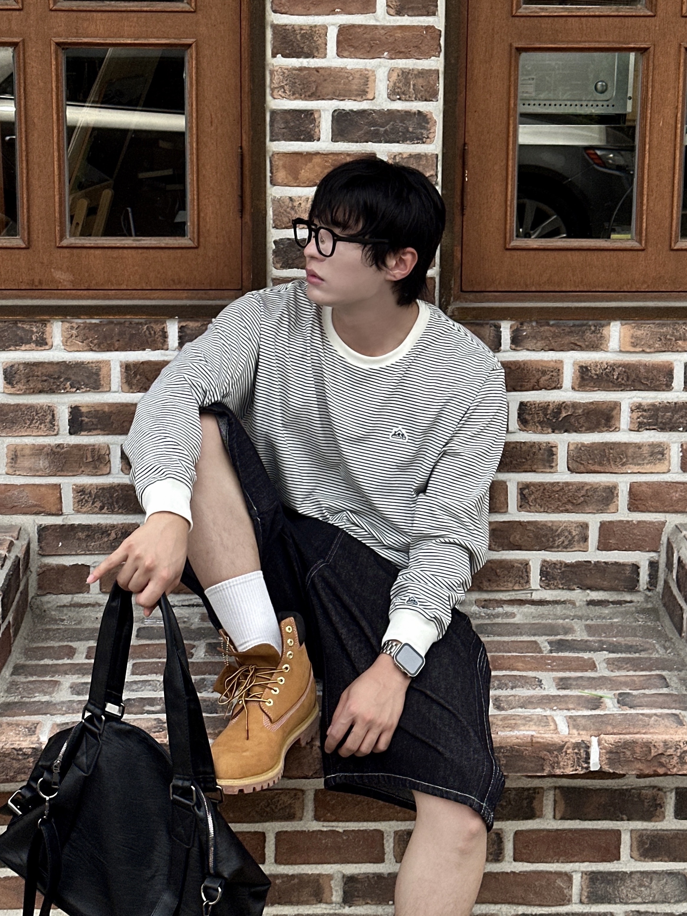 Timberland Premium 6 inch Waterproof Boot Wheat Nubuck - Wide 착용 스타일 - 5
