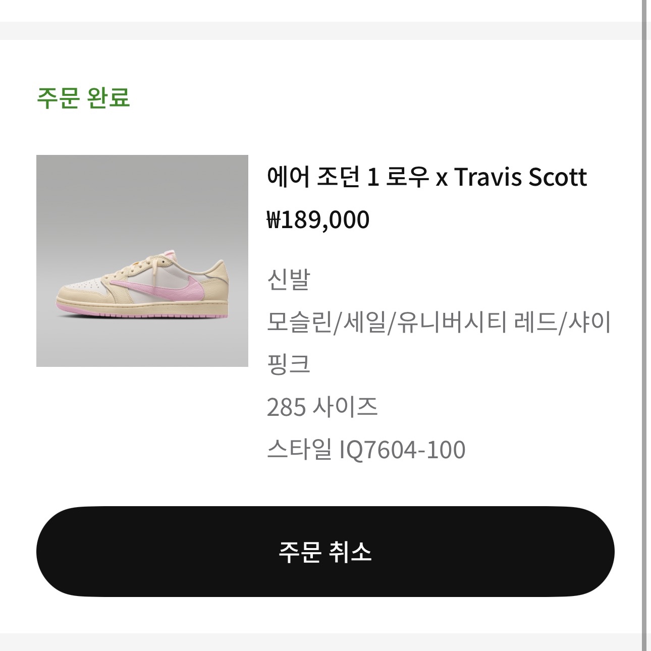 Jordan 1 x Travis Scott Retro Low OG SP Muslin Shy Pink 착용 스타일
