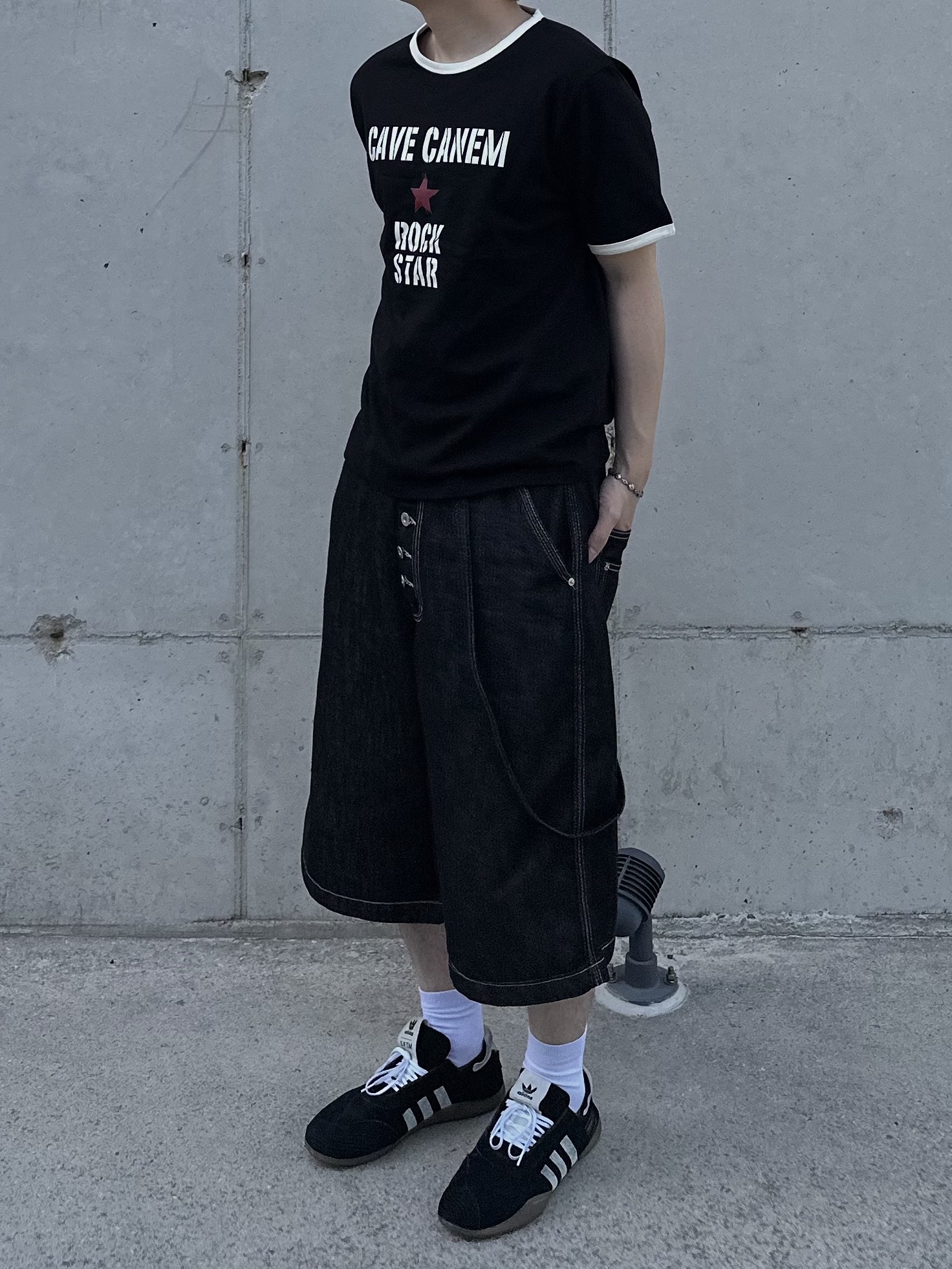 (W) Adidas x Song for the Mute Taekwondo Mei Core Black Cloud White 착용 스타일 - 7