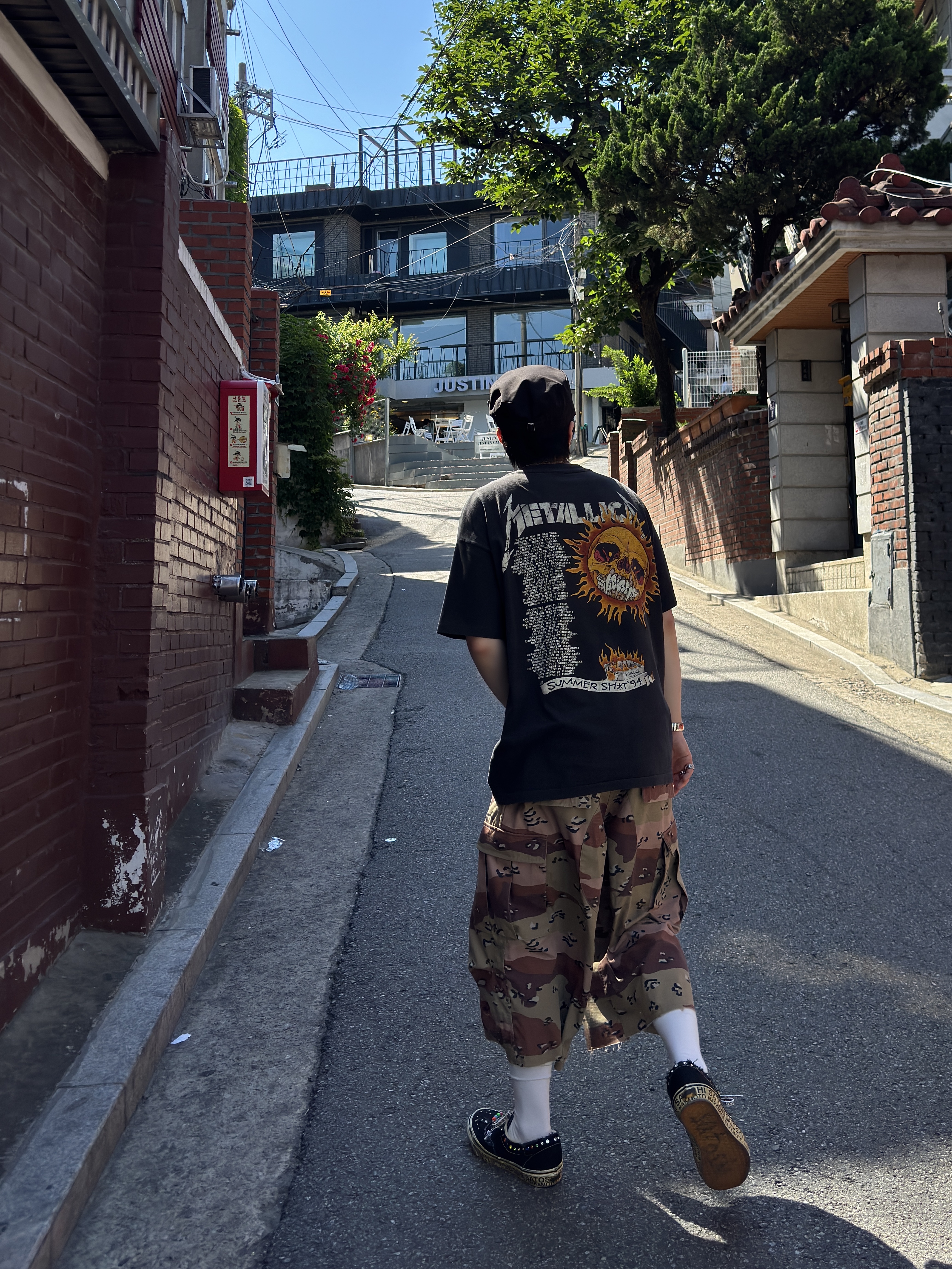 Vans x Satoshi Nakamoto OTW Era 95 Gems Black, Stussy Metal S Tip Belt Bone 착용 스타일 - 2