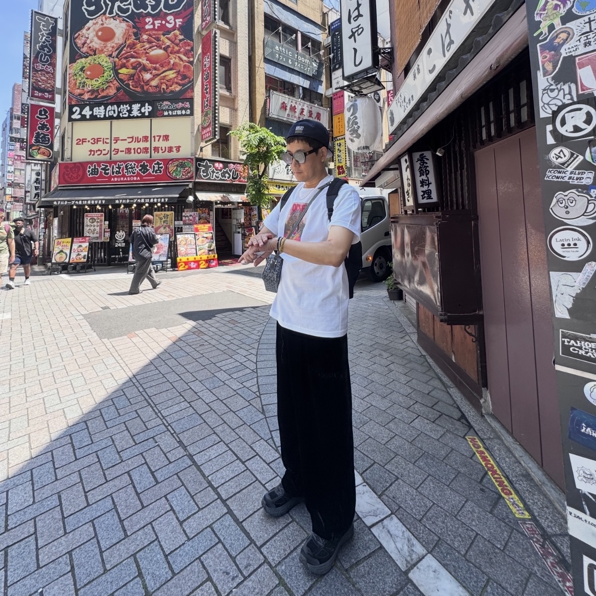 Goyard Cap-Vert PM Bag Grey, (W) Celine Triomphe 09 Sunglasses in Acetate Black 착용 스타일