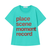 SLOW RECORD HOUSE Archive Typo T-Shirt Mint