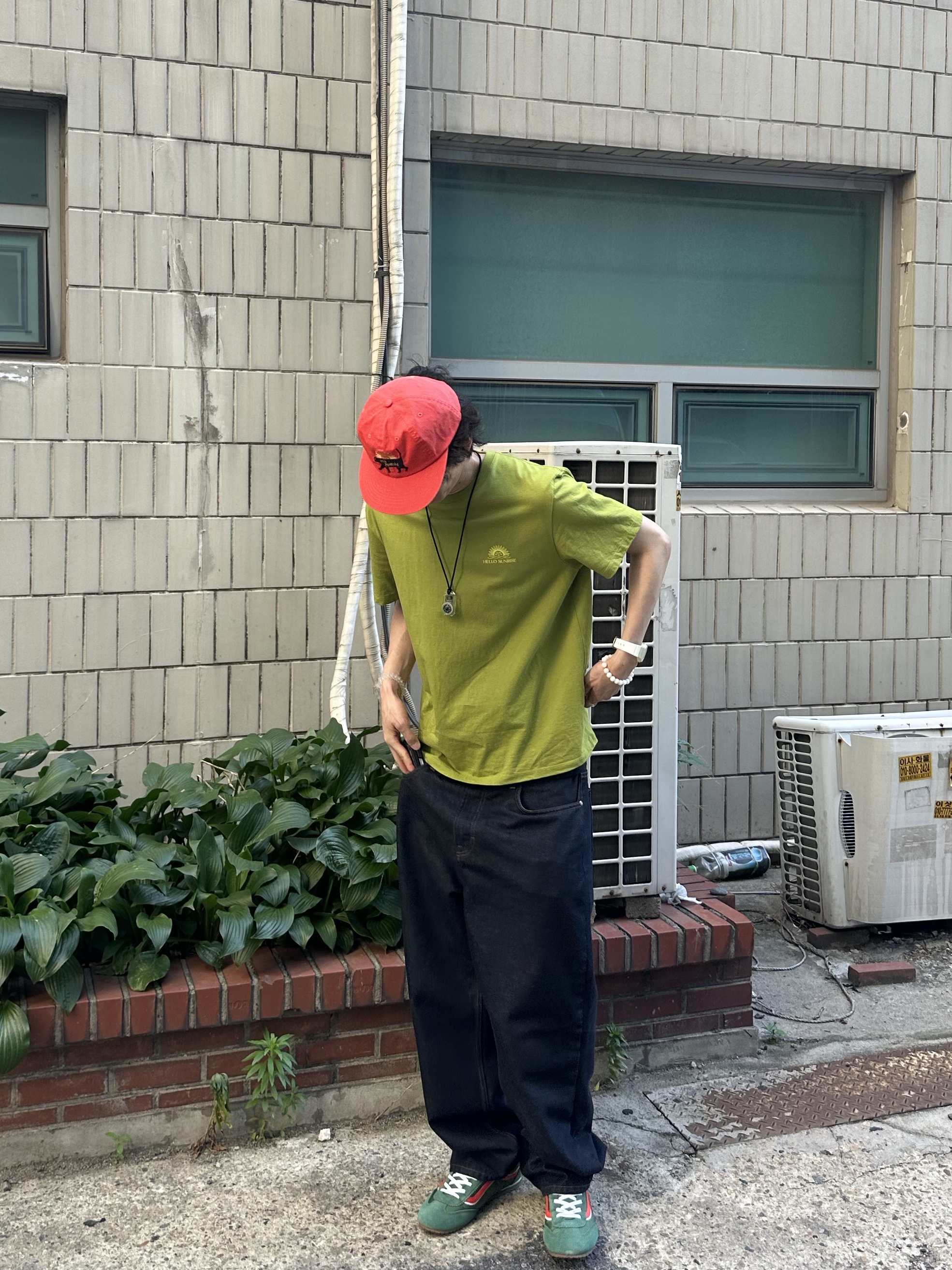 Vans Super Low Pro Green 착용 스타일 - 2