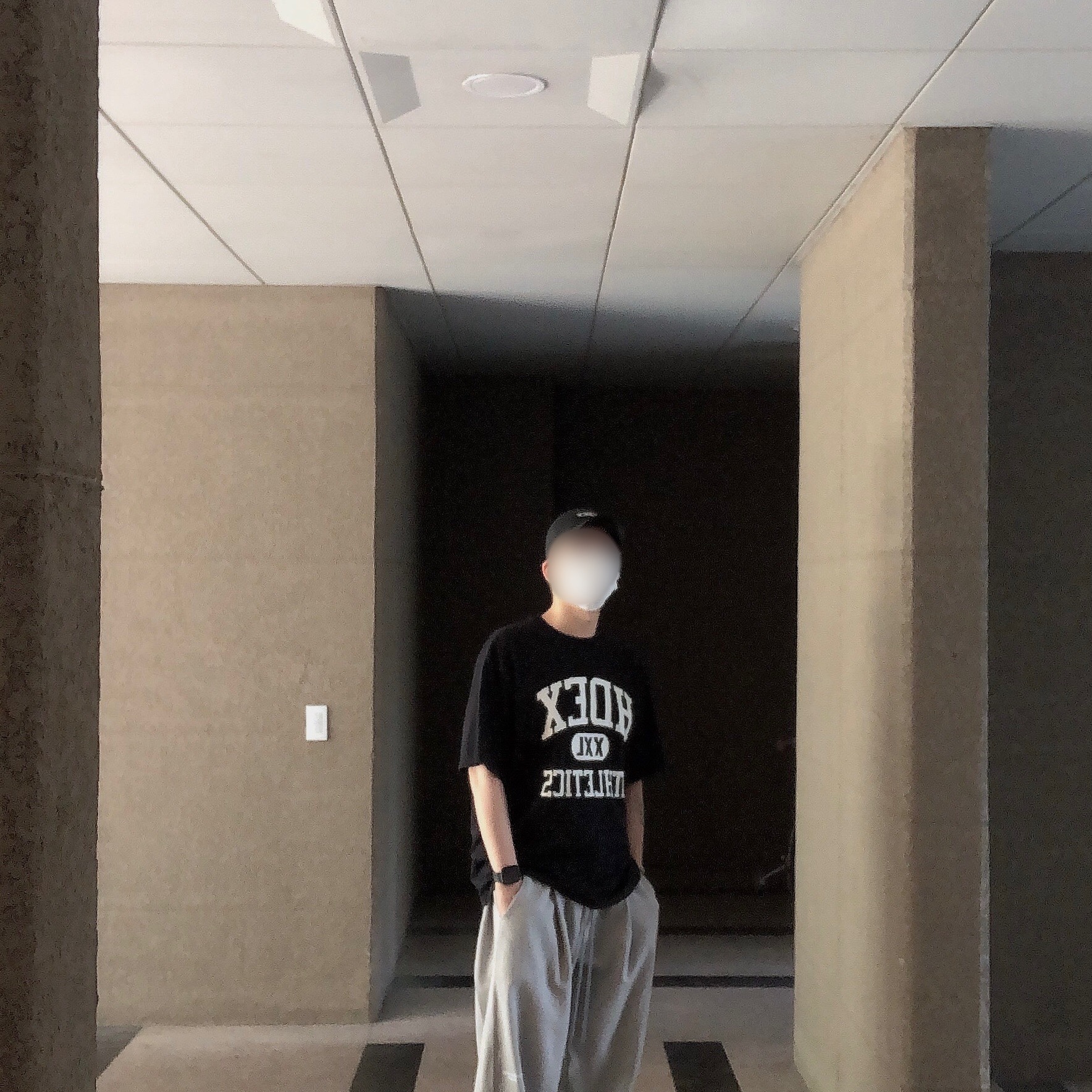 Undermycar Mu.03 Anti Fxxking Logo Play Oversized Sweat Jogger Melange Gray, Merrell Hydro Moc Black Brindle 착용 스타일 - 5