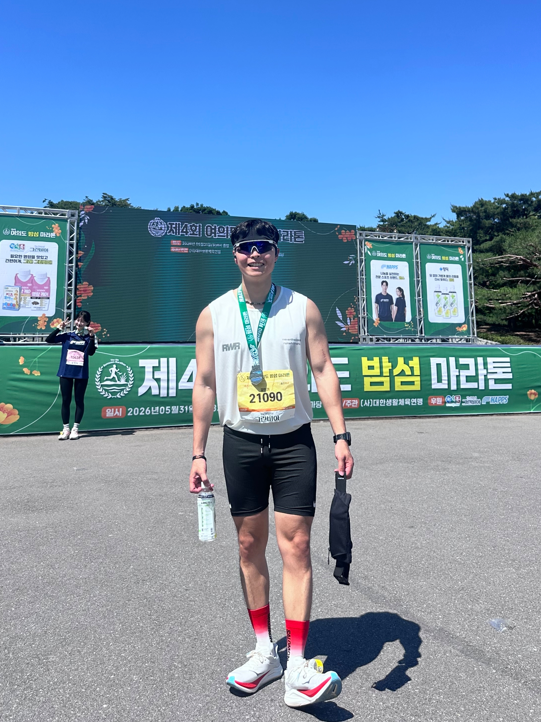 Hoka Rocket X 3 Alabaster Frost, Nike Dri-Fit ADV Aeroswift Running Half Tights Black - Asia 착용 스타일 - 4