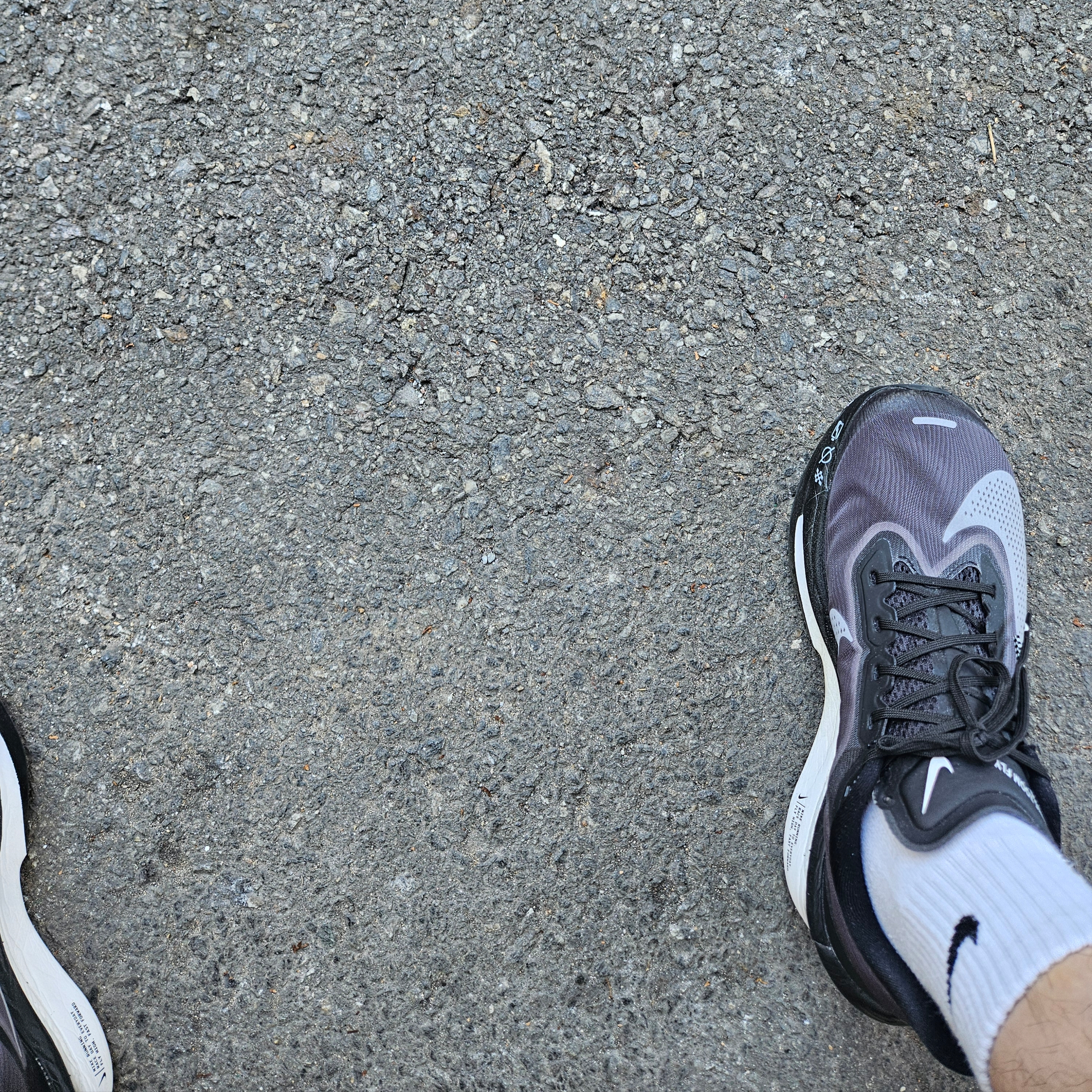 Nike Zoom Fly 6 Black Light Smoke Grey 착용 스타일