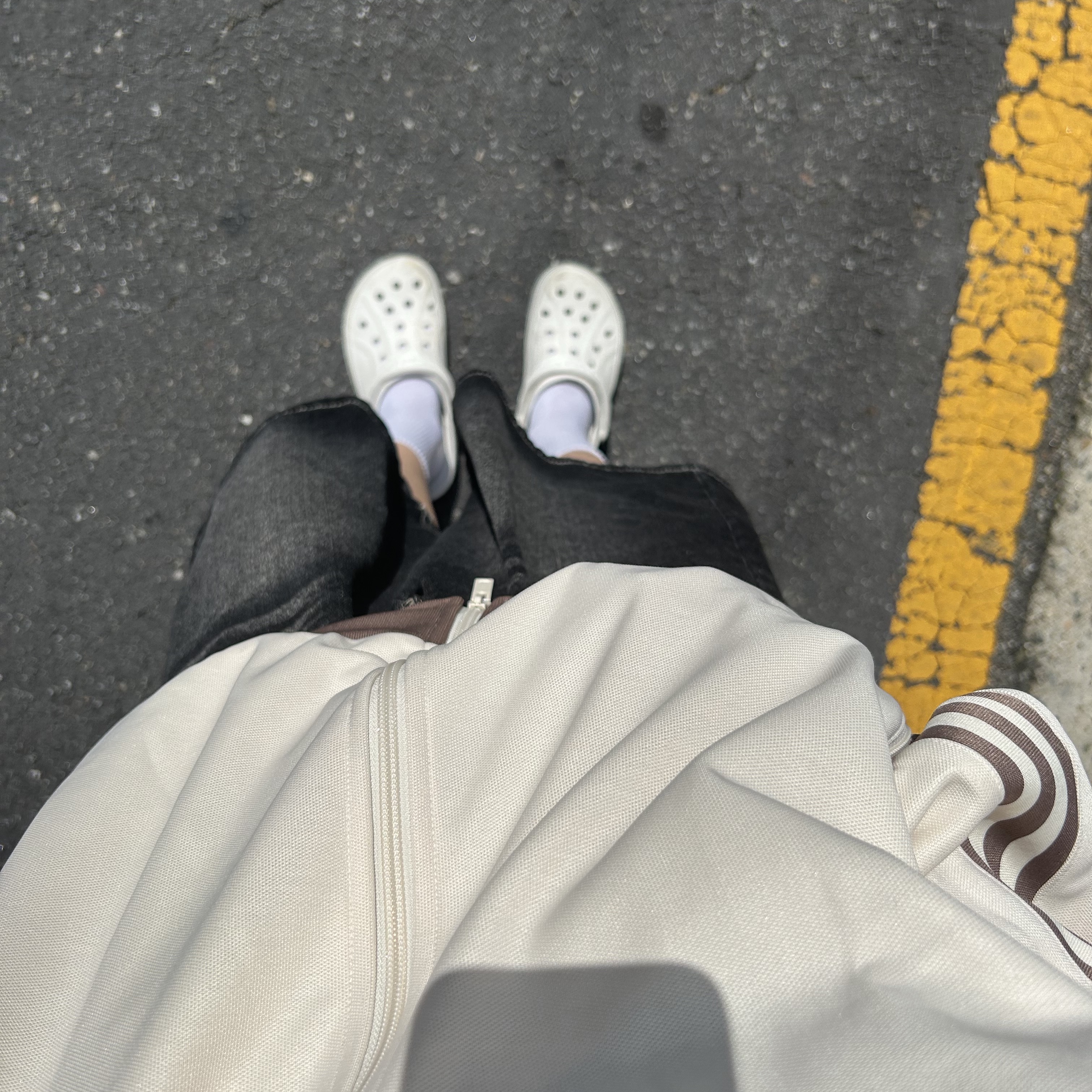 Adidas Adicolor Classic Beckenbauer Track Top Wonder White Trace Brown - KR Sizing 착용 스타일 - 2