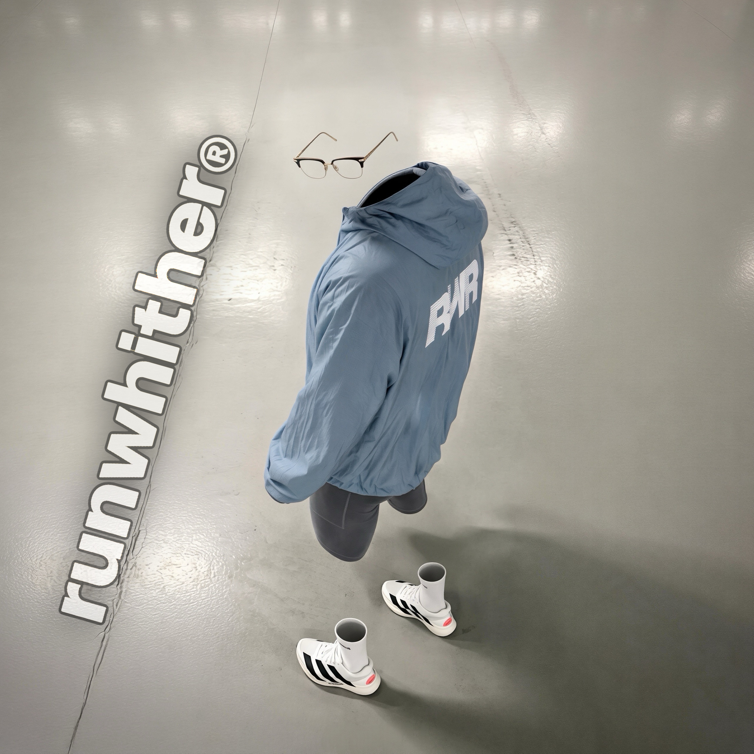 Chrome Hearts Vertical Smile II Classic Brown Gold Plated, [KREAM 단독] runwhither Windbreaker Jacket V2 Blue 착용 스타일 - 1