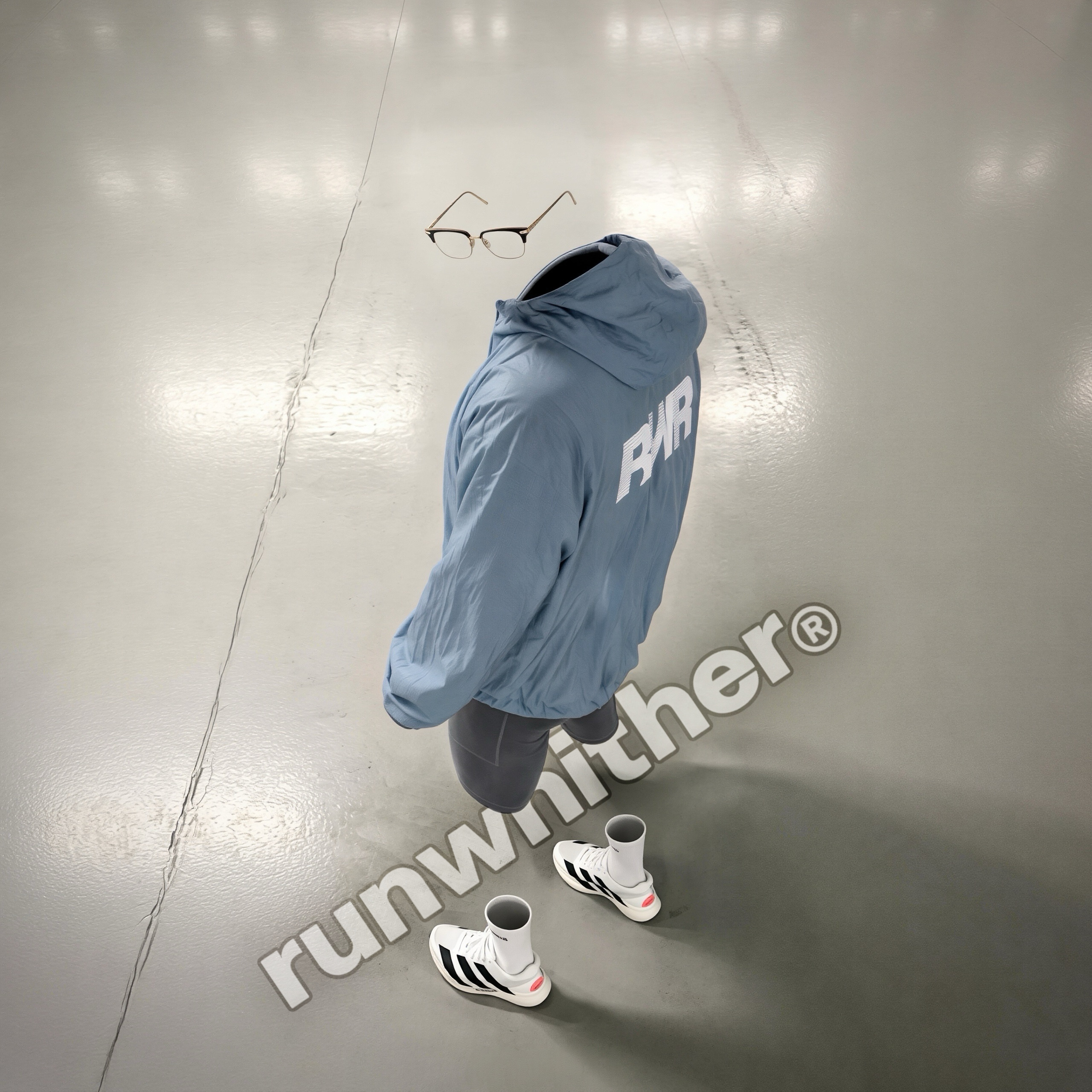Chrome Hearts Vertical Smile II Classic Brown Gold Plated, [KREAM 단독] runwhither Windbreaker Jacket V2 Blue 착용 스타일 - 2