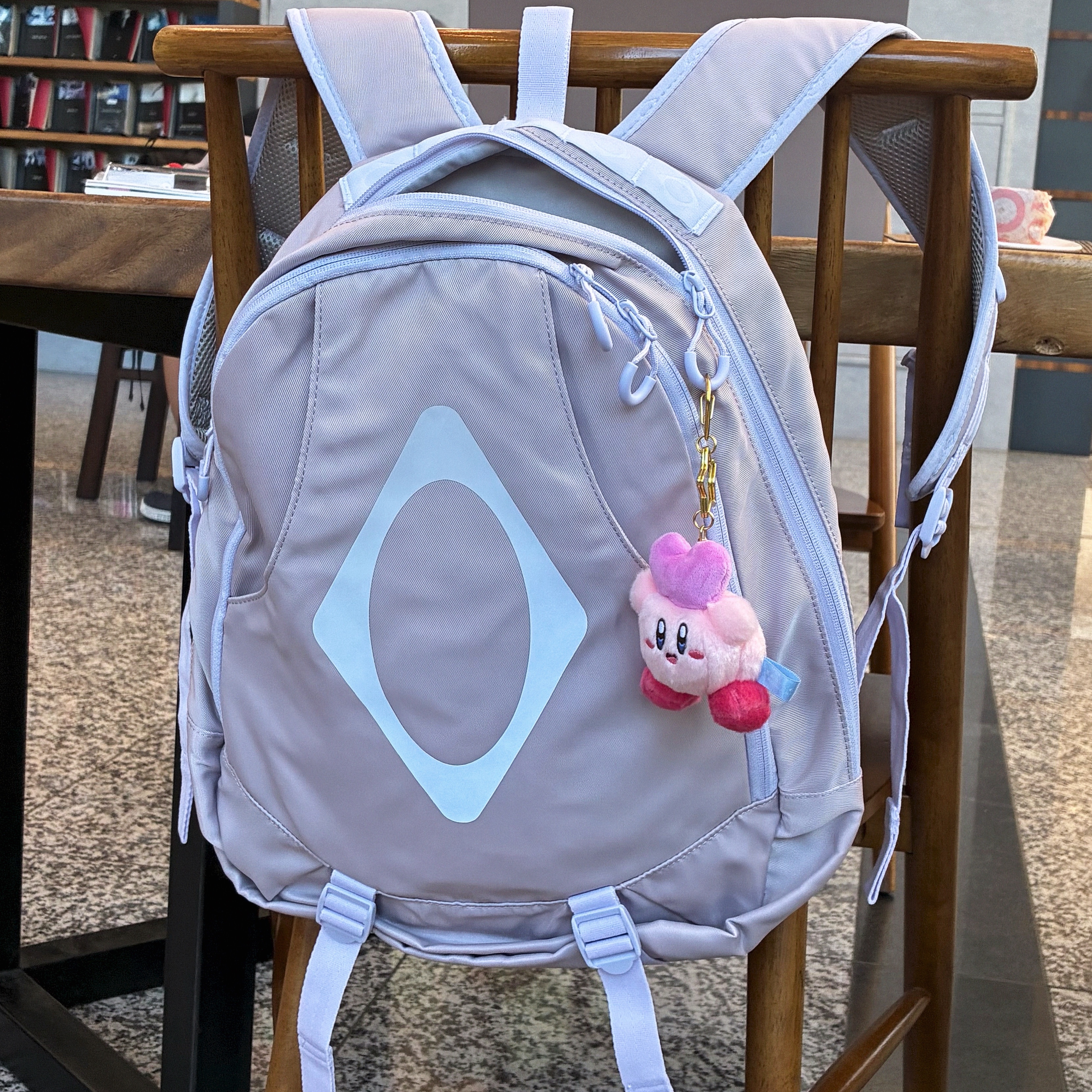 Mischief Rhombus Mountain Backpack Lavender, Sony WH-1000XM5 Smoky Pink (Sony Korea Ver.) 착용 스타일 - 3