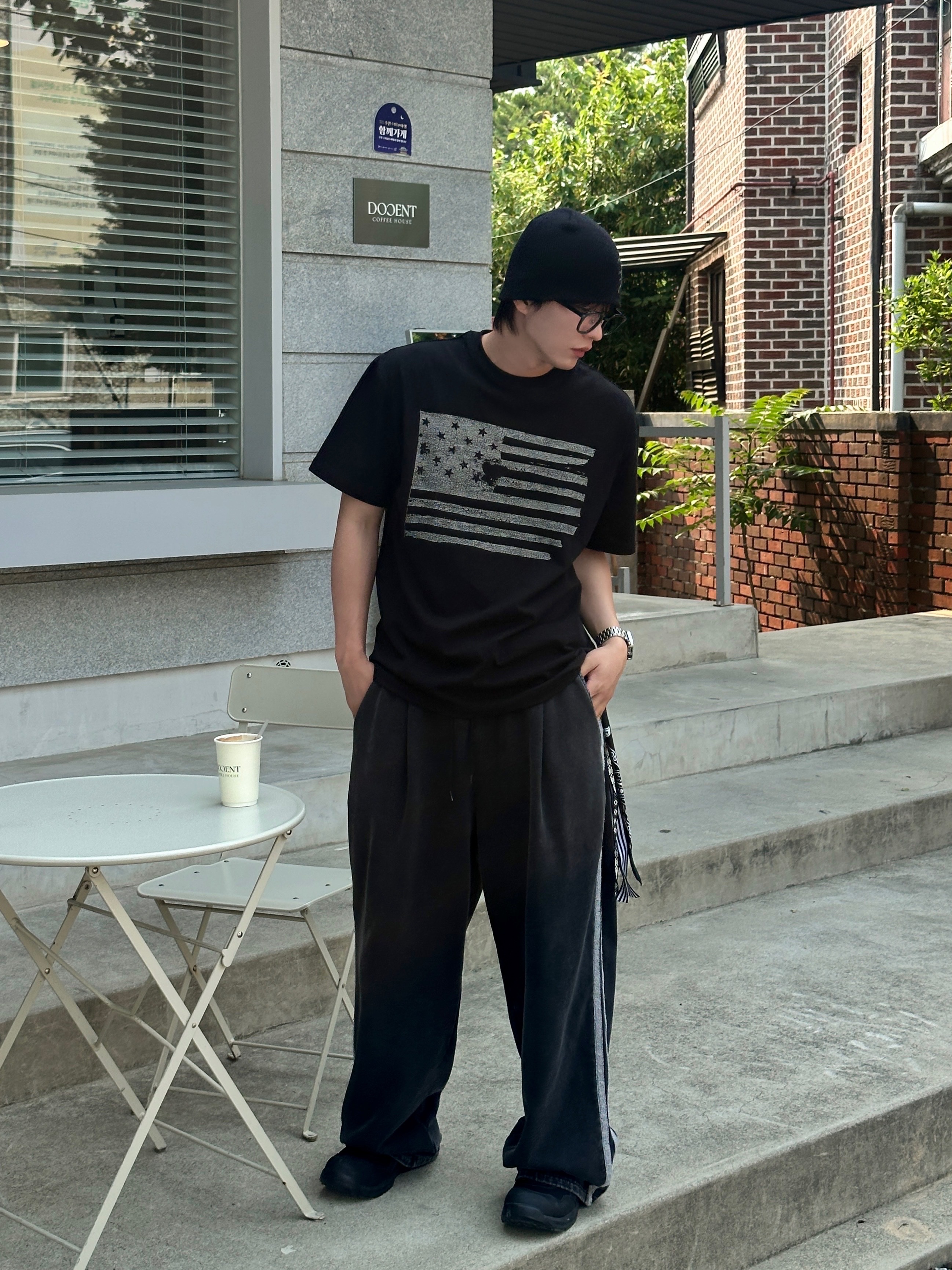 Asics Winjob CP215 Black 착용 스타일 - 6