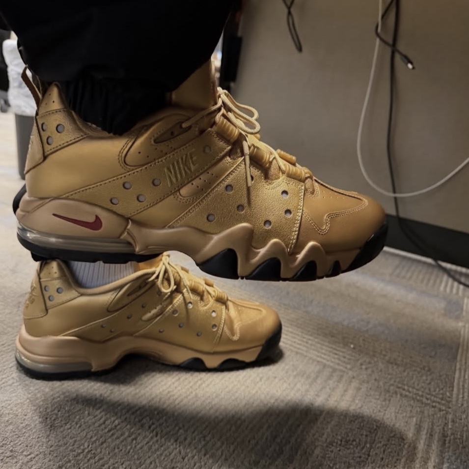 Nike x Supreme SB Air Max 2 CB 94 Low Metallic Gold Varisty Red Metallic Gold Black 착용 스타일 - 1
