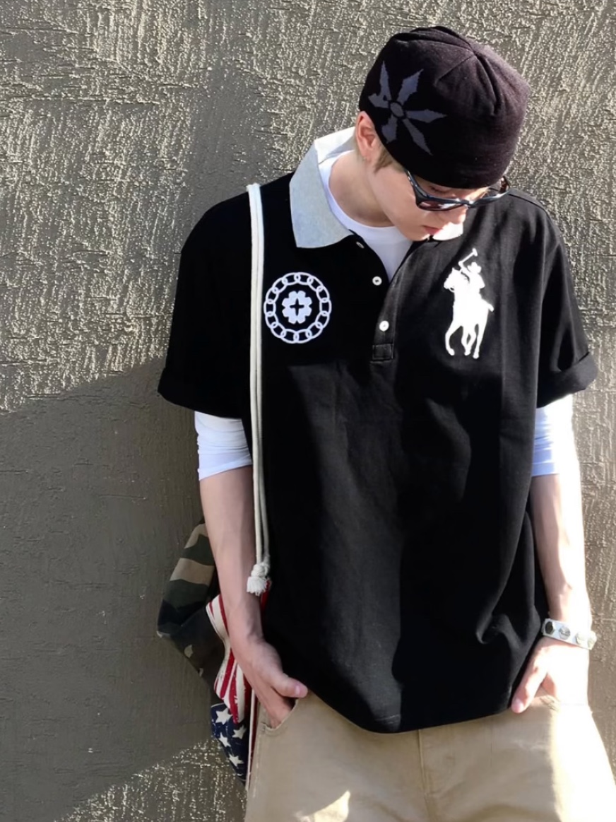 AX CONNECTION Compass Logo Beanie (Lightweight) 착용 스타일