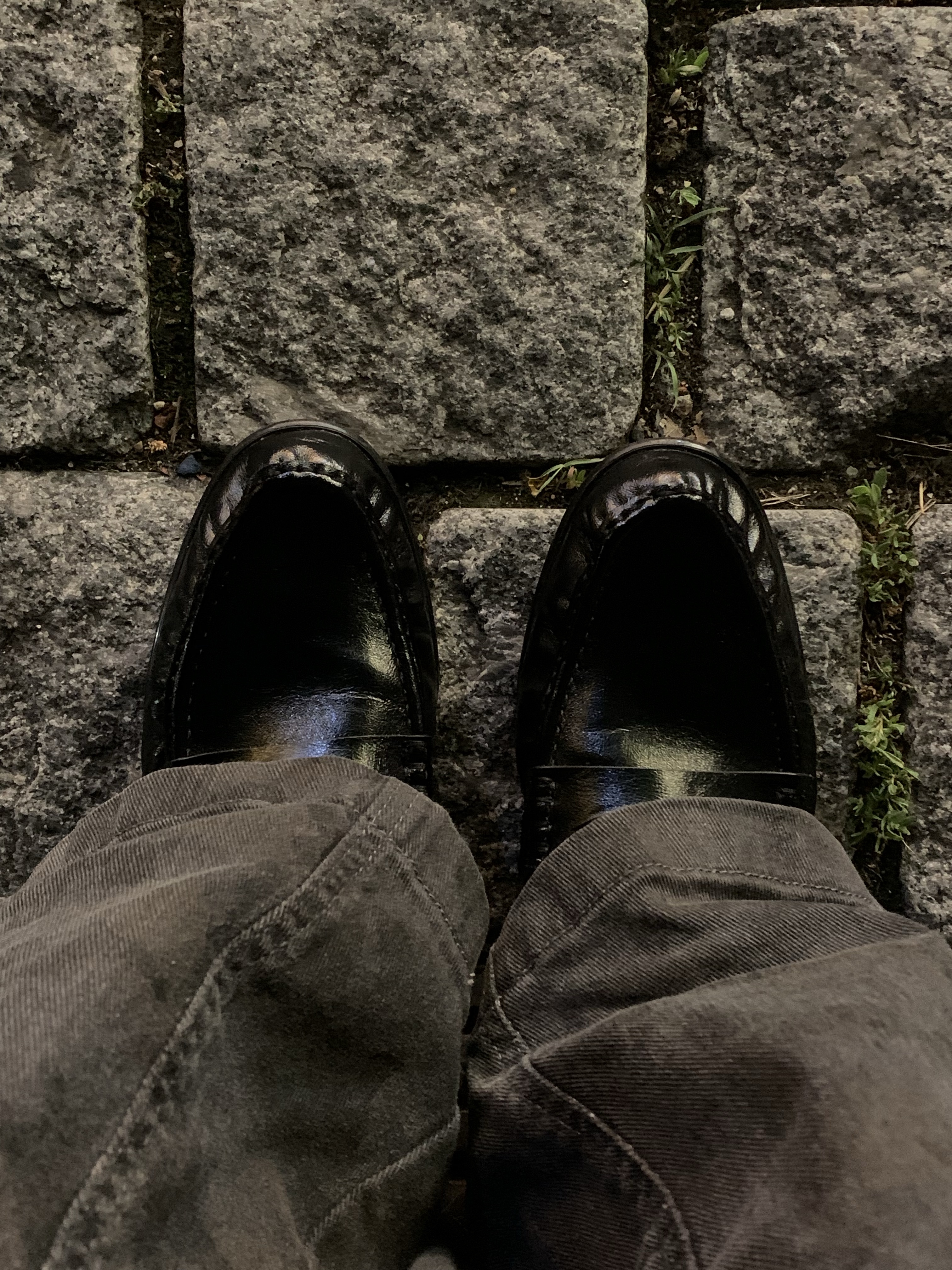 (W) Zara Soft Gathered Loafer Black, Sentiments No.663 Necklace Silver 착용 스타일 - 4