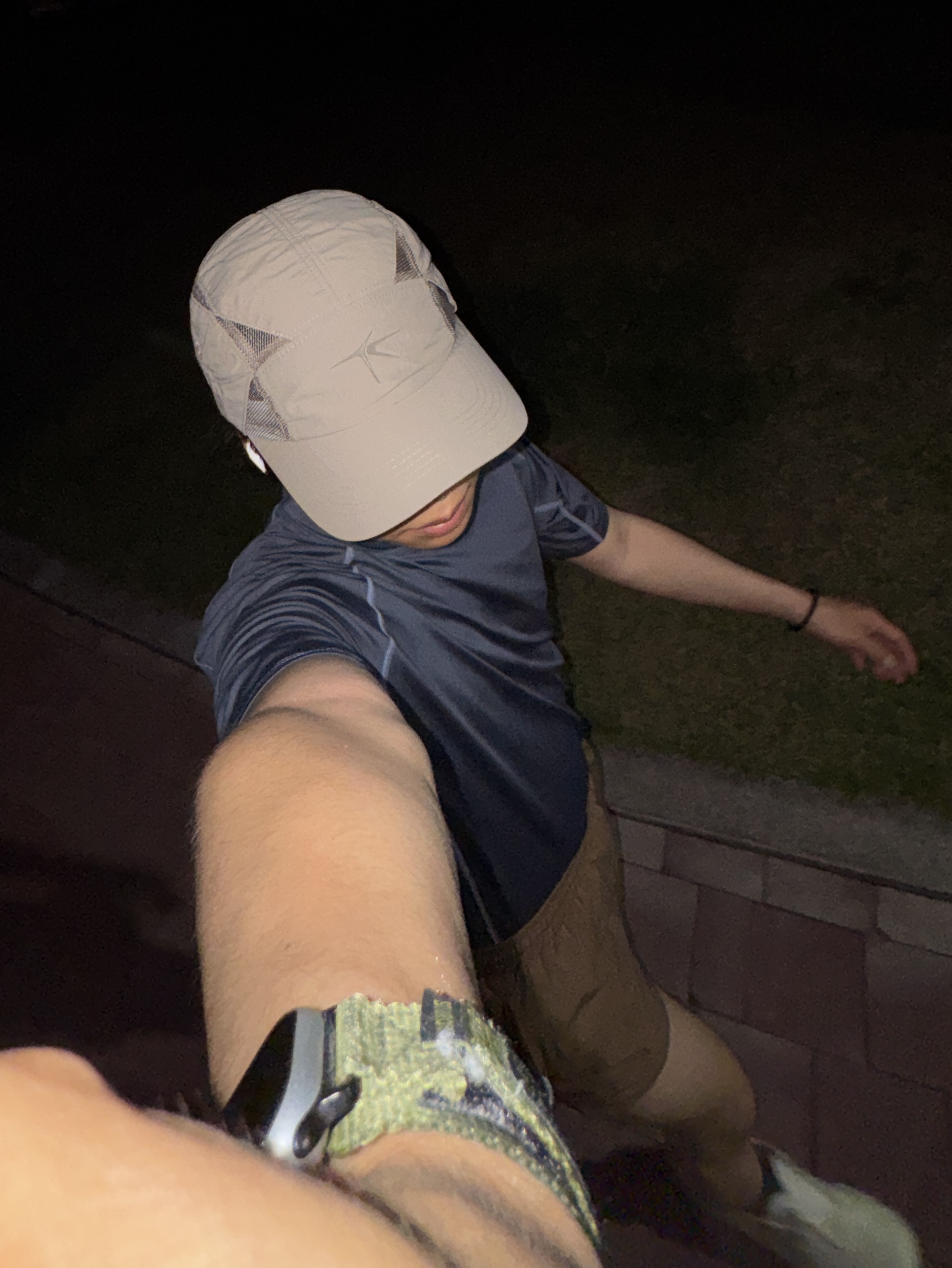 On Running x Post Archive Faction (Paf) Cloudmonster 2 Seedling White, [KREAM 단독] runwhither 3inch Shorts Brown 착용 스타일 - 1