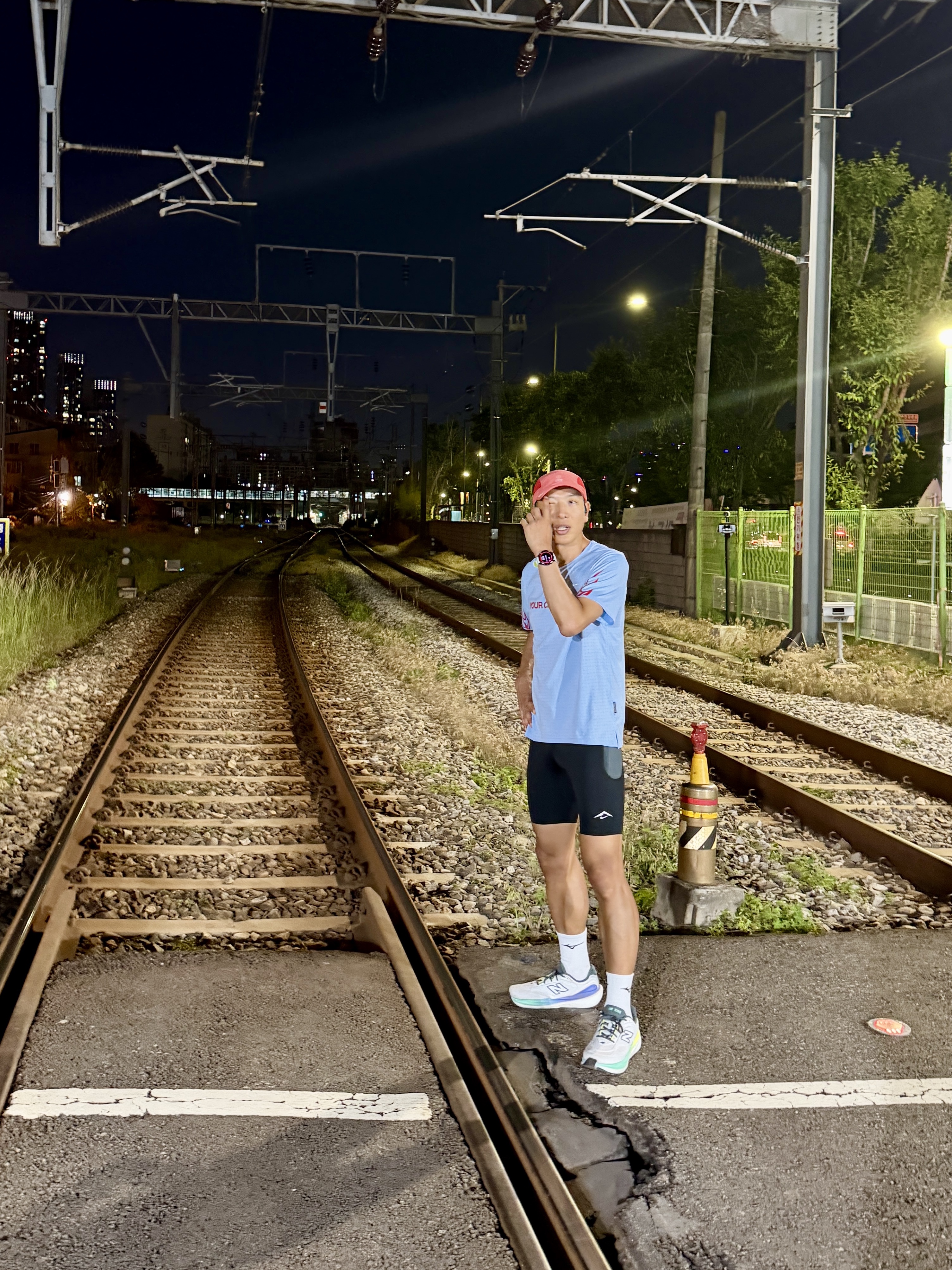 Nike Lava Loops Dri-Fit ADV Running Tights Black Anthracite - Asia, New Balance 1080v15 Reflection Graphite  - 2E Wide 착용 스타일 - 1