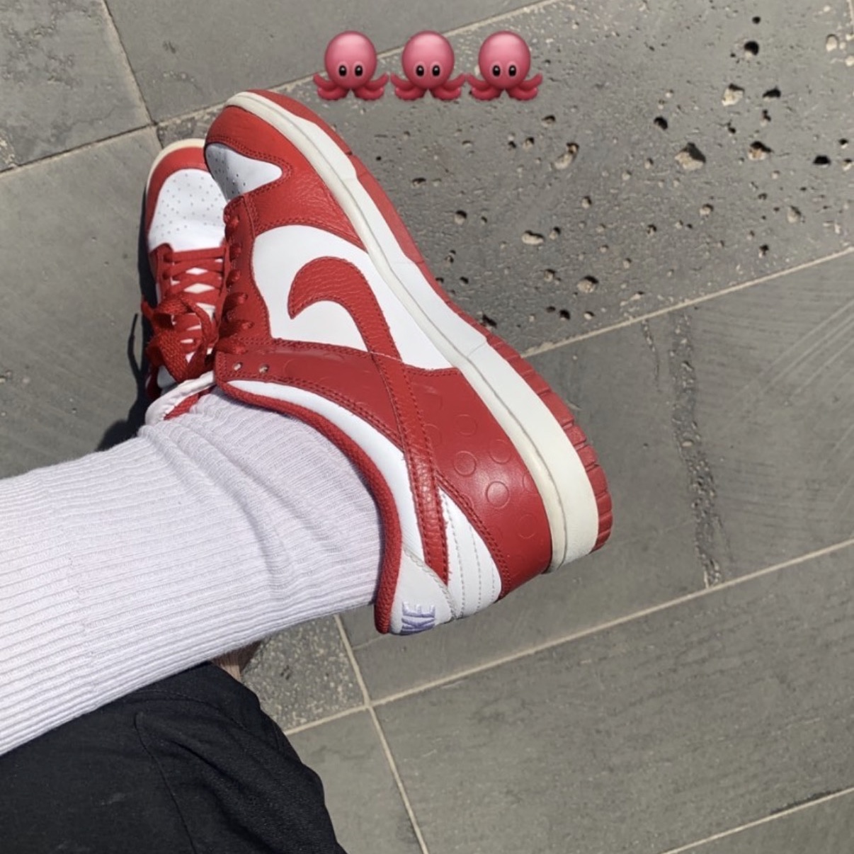 Nike Dunk Low Retro Gym Red, Nike Dunk Low SP University Red 2020 착용 스타일 - 1