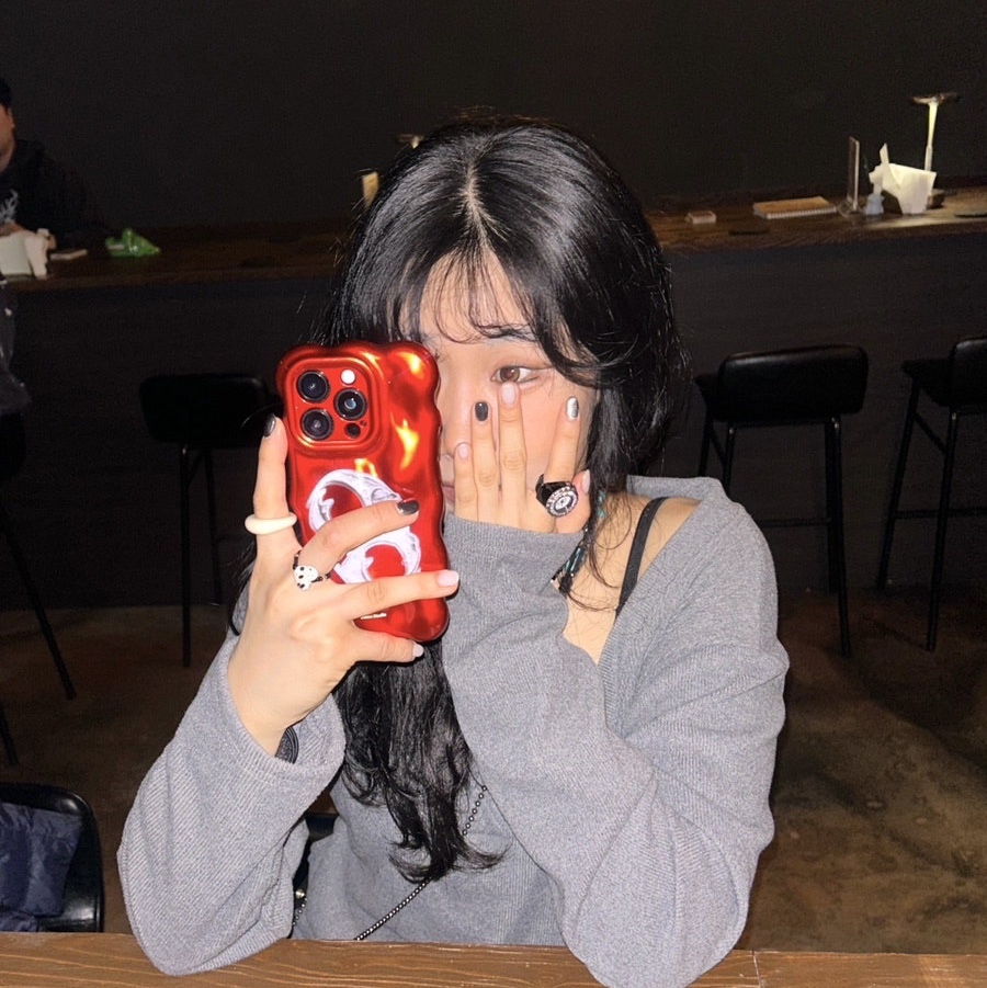 BLAMESTUDIO sunset Red case 착용 스타일