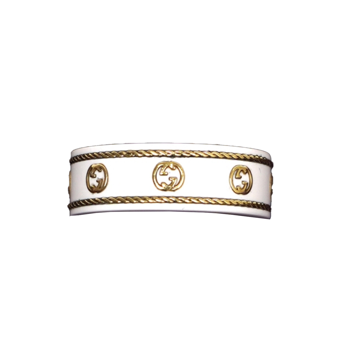ITKBKE3A7QFI Gucci Interlocking G Icon Ring White 606826