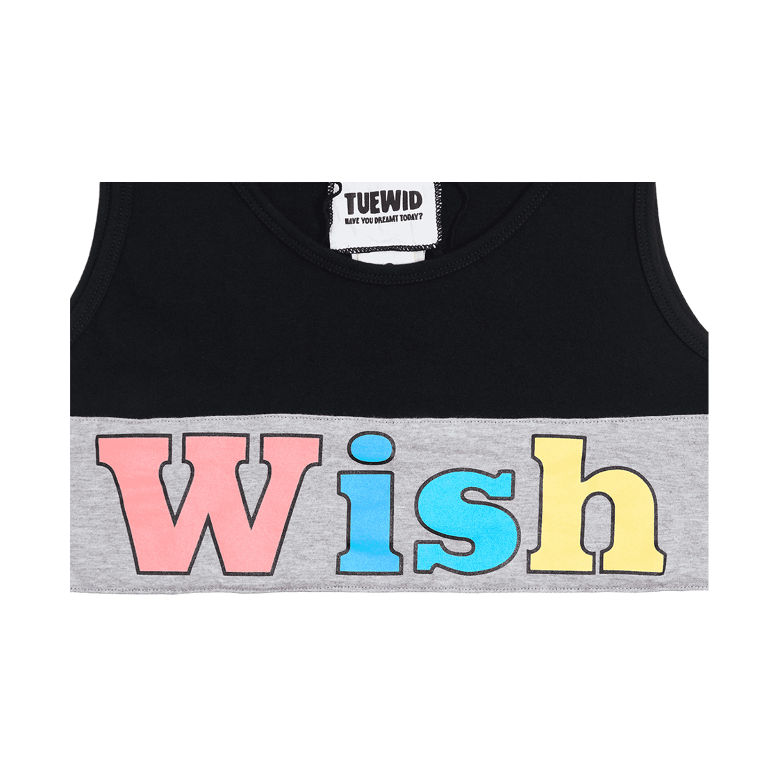투위드 이니셜 슬리브리스 위시(Tuewid Initial Scoop Neck Sleeveless Top ‘W For Wish’) - 4