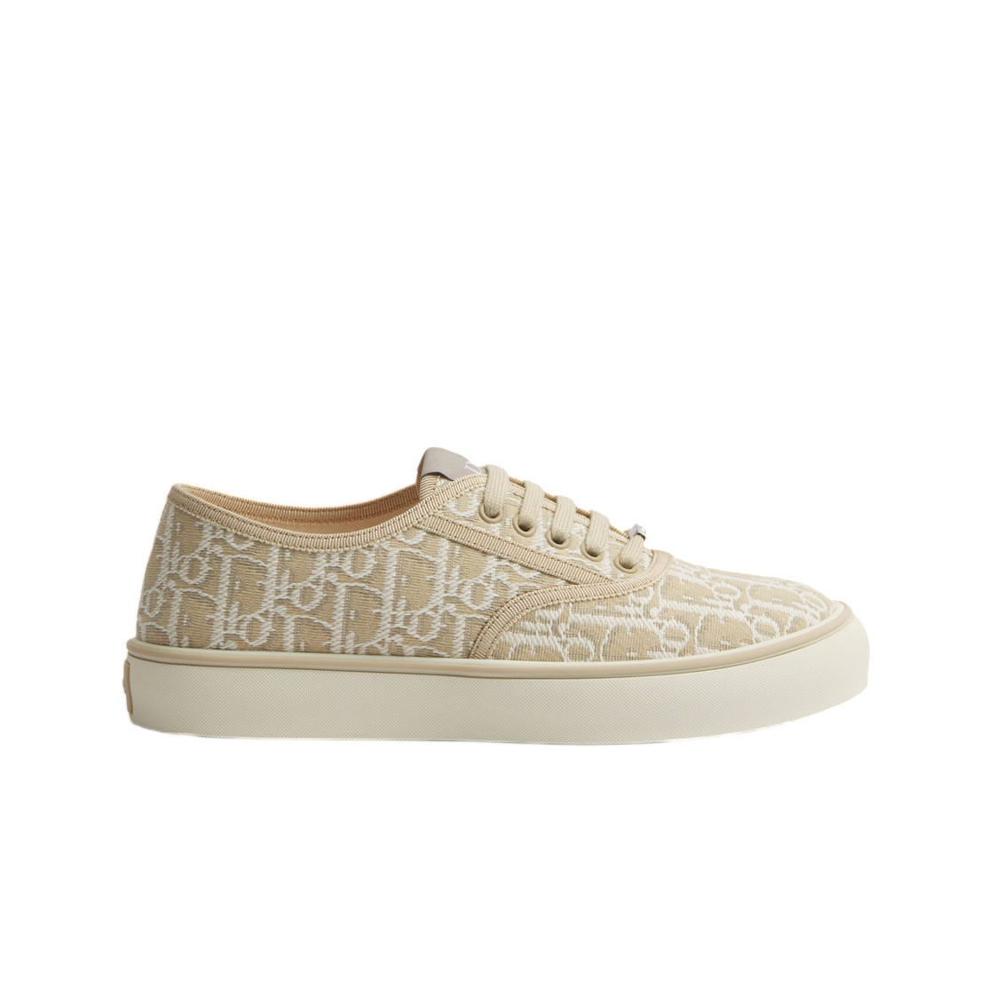 KCK528OLF-S15T Dior Sol Twine Sneaker Dior Oblique Embroidered Cotton Beige