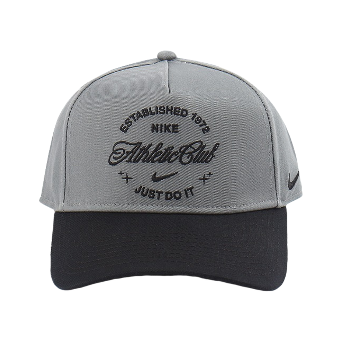 IR0729-084 Nike Rise Structured A Frame Cap Smoke Grey Black