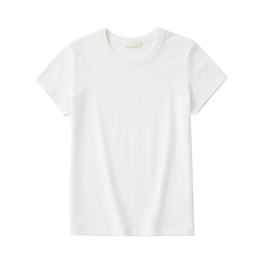 SBF2TS07WIV (W) Suare Women Soft Rib Slim T-shirt Ivory