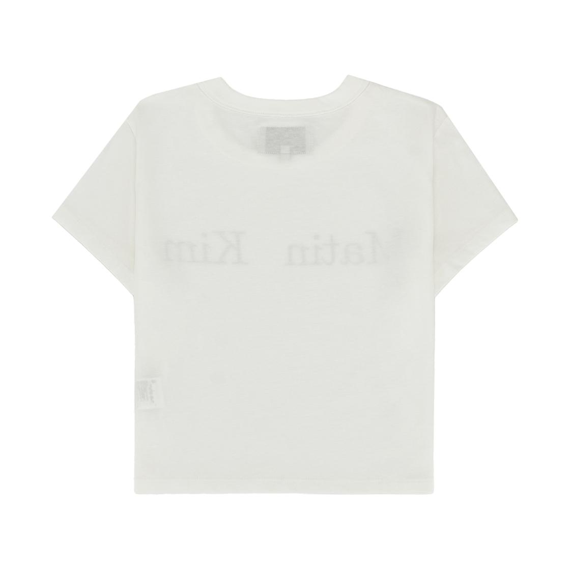 (W) 마뗑킴 로고 크롭탑 화이트((W) Matin Kim Logo Crop Top White) - 2
