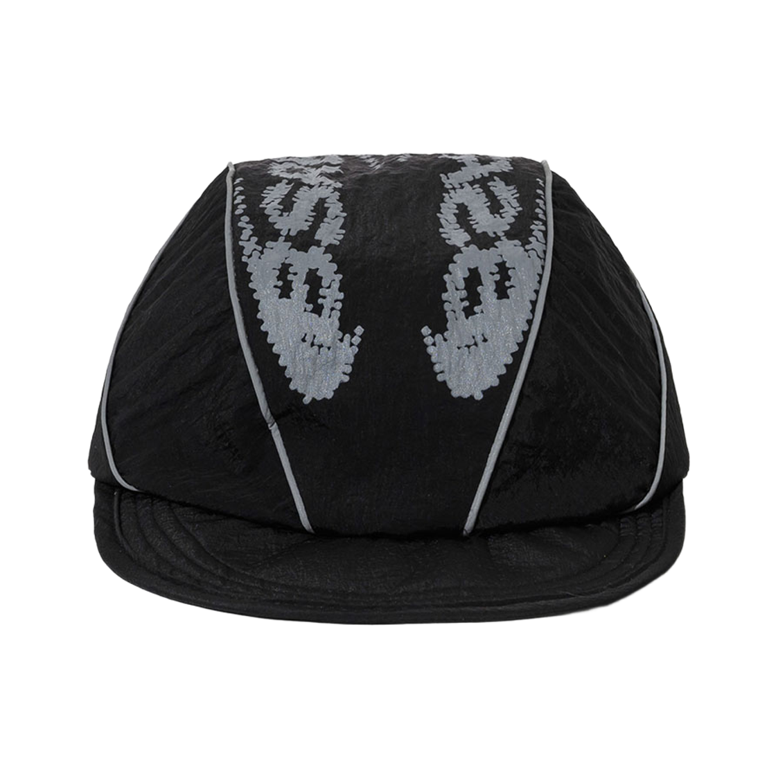 비에스래빗 미러 리플렉티브 파이프 캡 블랙(Bsrabbit Bsr Mirror Reflective Piped Cap Black) - 1