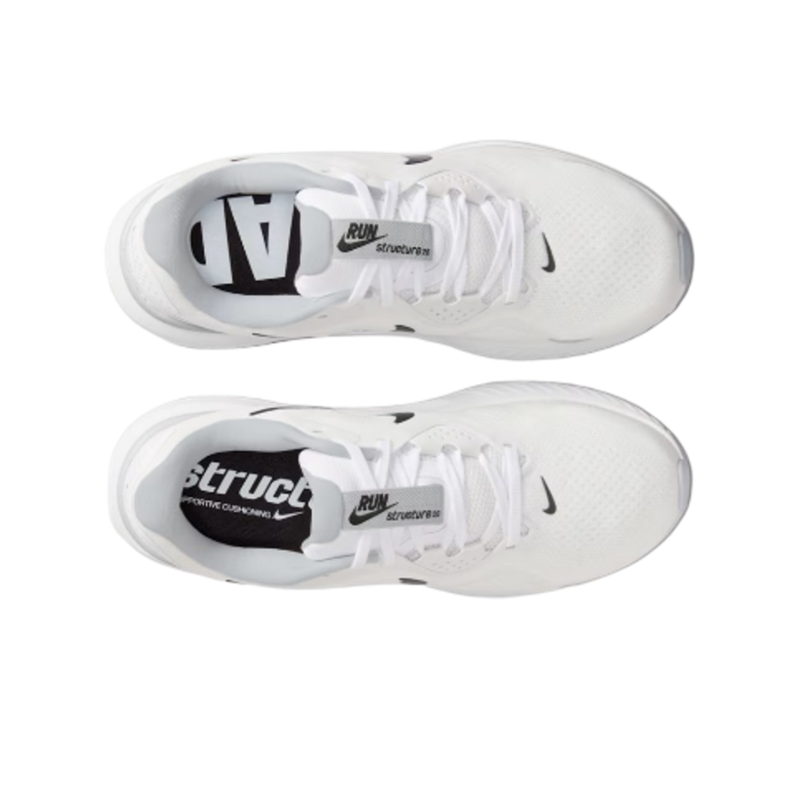 (W) 나이키 스트럭처 26 화이트 블랙((W) Nike Structure 26 White Black) - 2