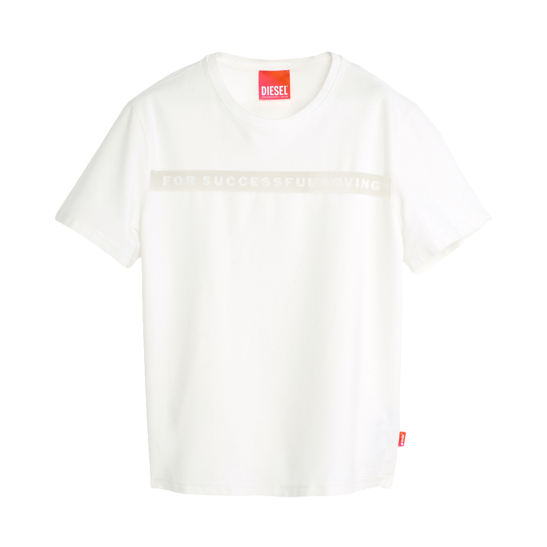 P018050SPDX-100 Diesel T-Shirt with For Successful Loving Logo White
