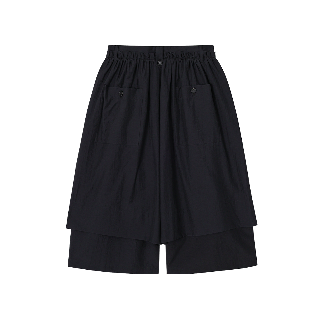 송지오 컬렉션 고스트폴드 버뮤다 팬츠 블랙(SONGZIO COLLECTION Ghostfold Bermuda Pants Black) - 2