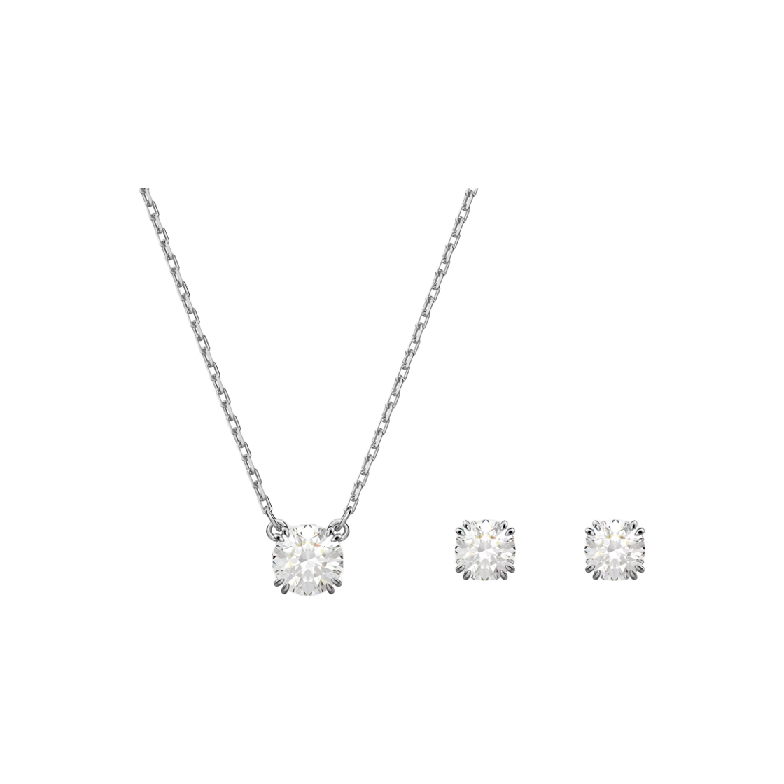 [20% 쿠폰] 스와로브스키 스틸라 세트 화이트 로듐 플래팅 (쇼핑백 포함)([20% 쿠폰] Swarovski Stilla Set White Rhodium Plated (쇼핑백 포함)) - 2