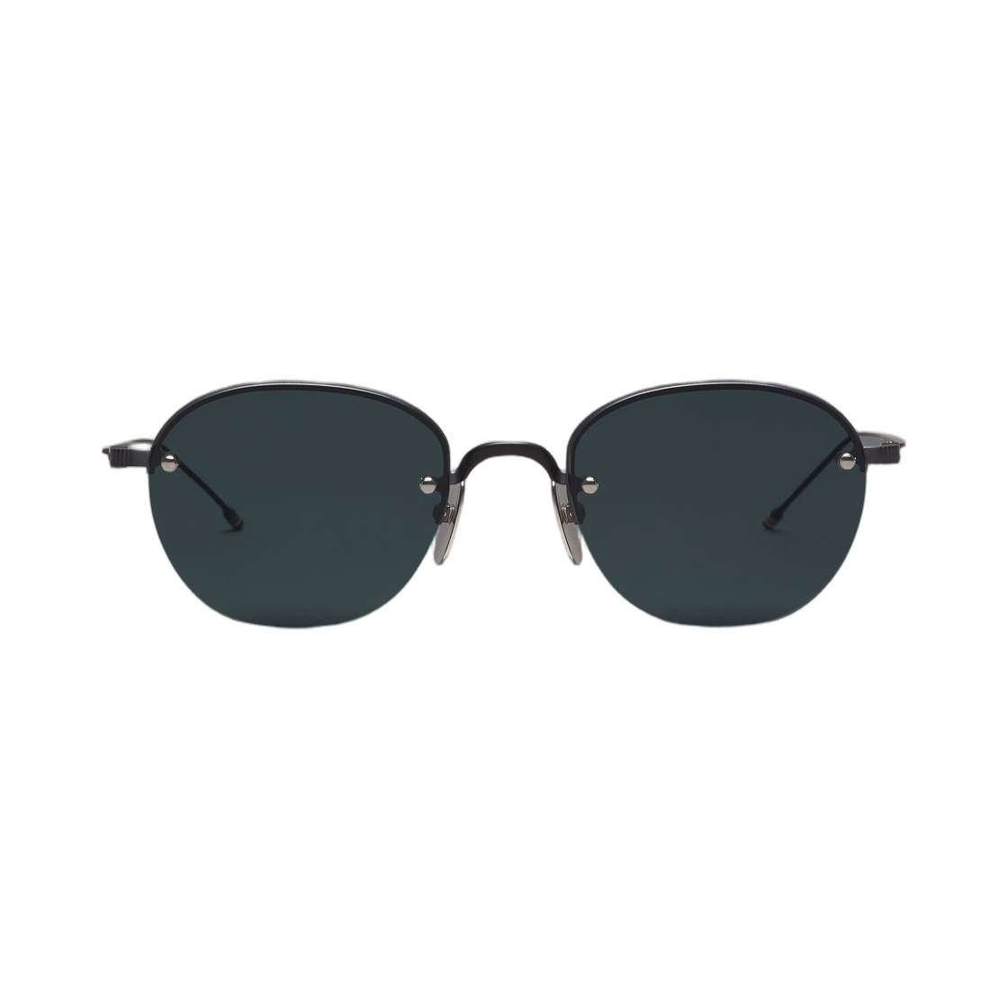 톰브라운 티타늄 세미 림리스 오발 선글라스 블랙(Thom Browne Titanium Semi Rimless Oval Sunglasses Black)