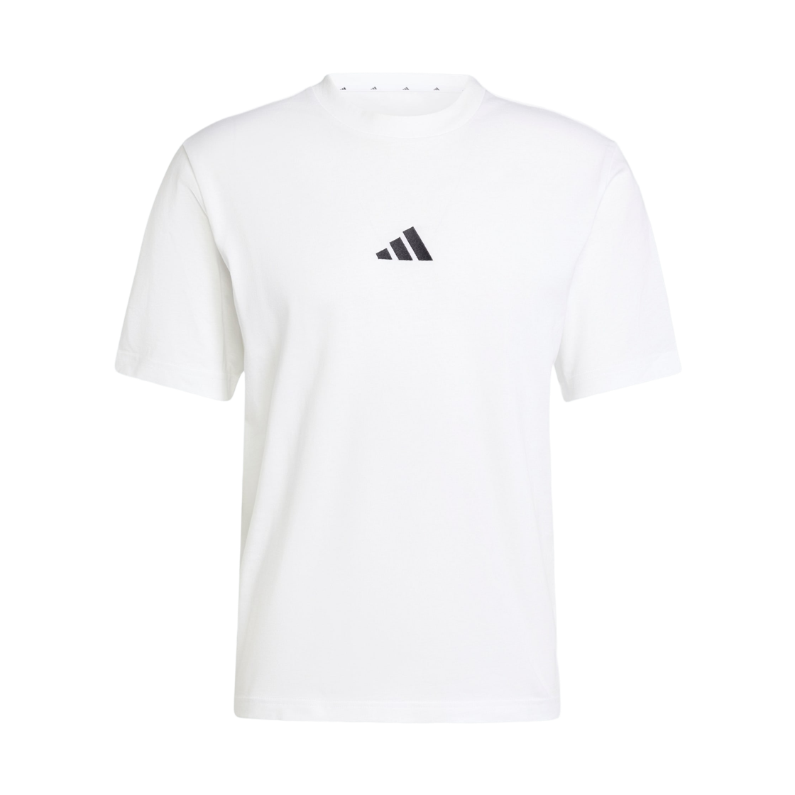 JF1092 Adidas Sportswear Essentials Small Logo Single Jersey T-Shirt White Black - KR Sizing